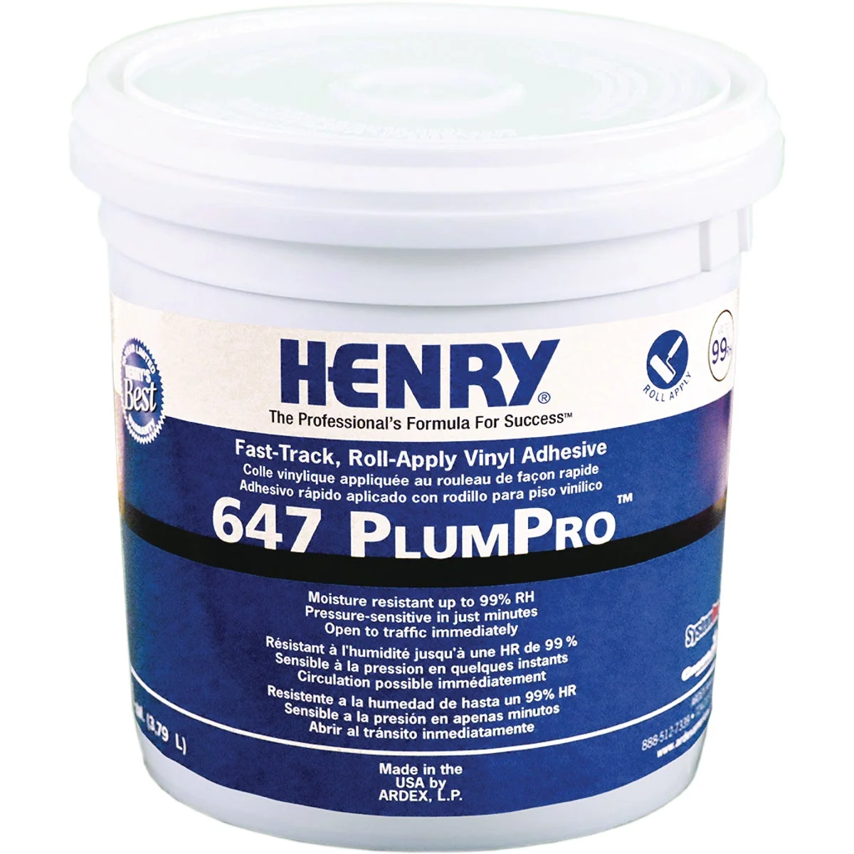 Clean Henry 647 PlumPro Vinyl Floor Adhesive 1 Gal. High-Quality