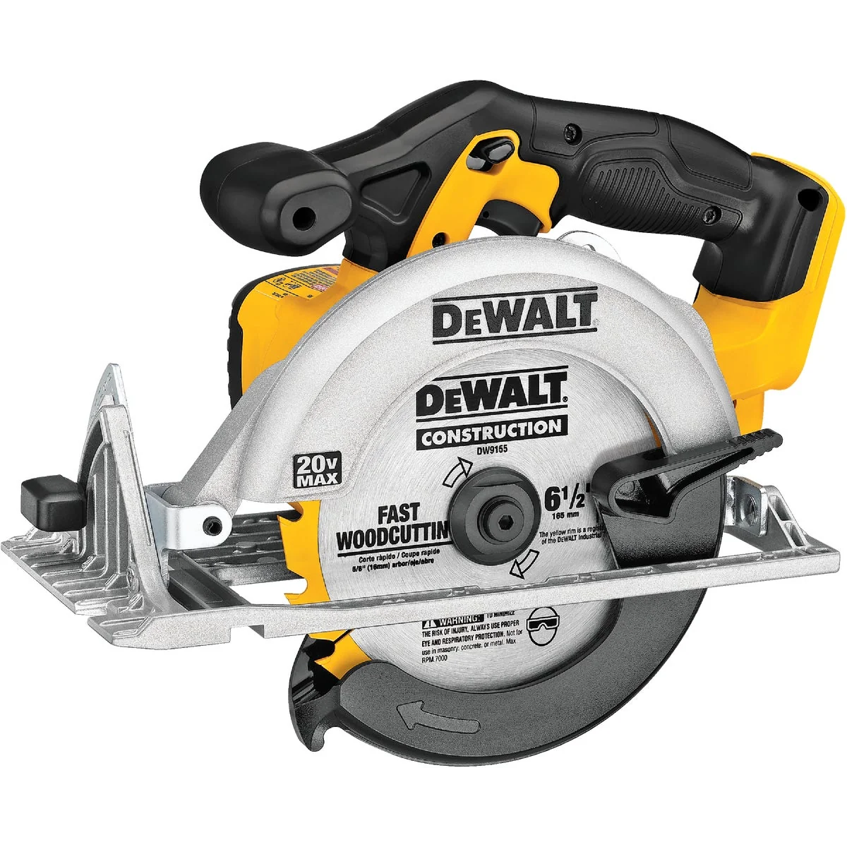 Consistent DeWalt 20 Volt MAX Lithium-Ion 6-1 2 In. Cordless Circular Saw Bare Tool Fast