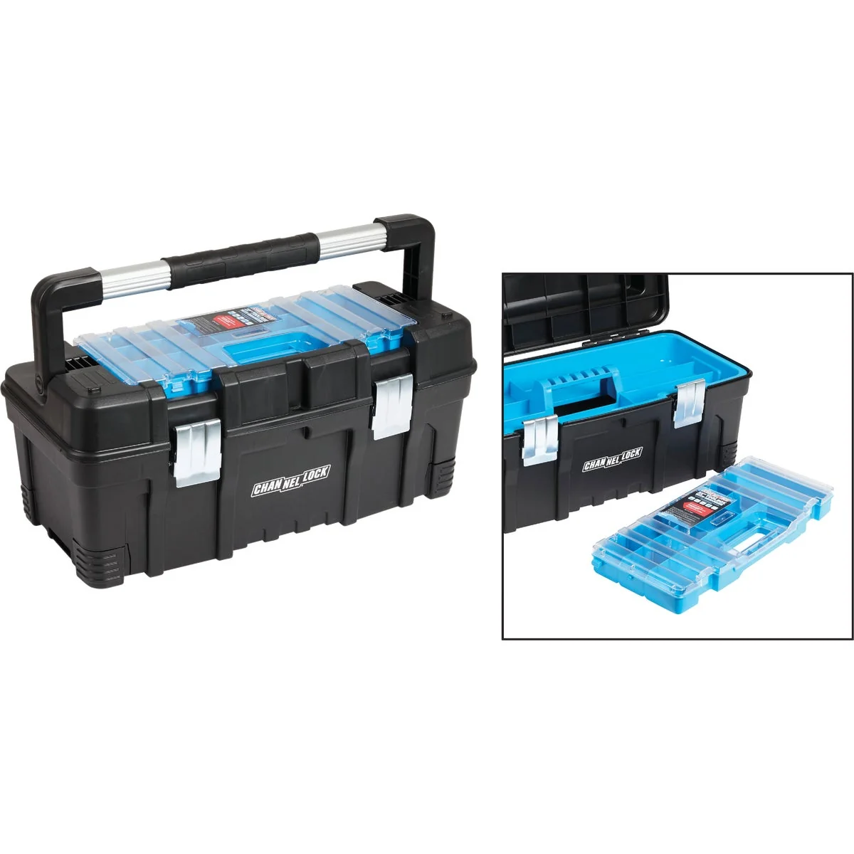 Certified Channellock 22 In. Toolbox with Organizer Recyclable