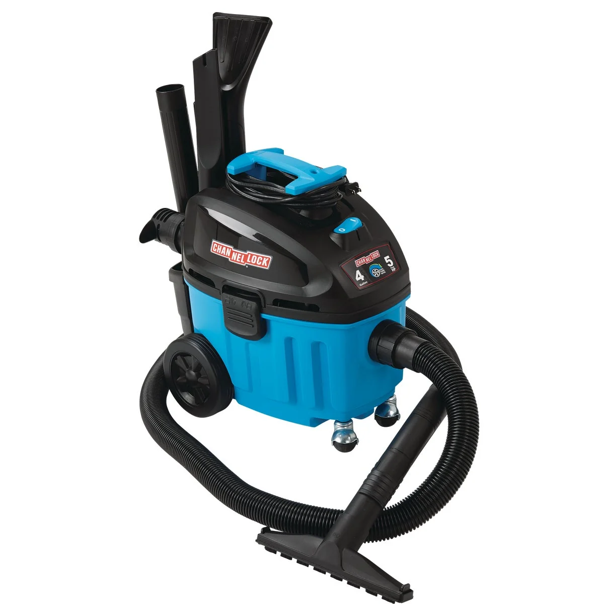 Authentic Channellock 4 Gal. 5.0-Peak HP Contractor Wet Dry Vacuum Premium