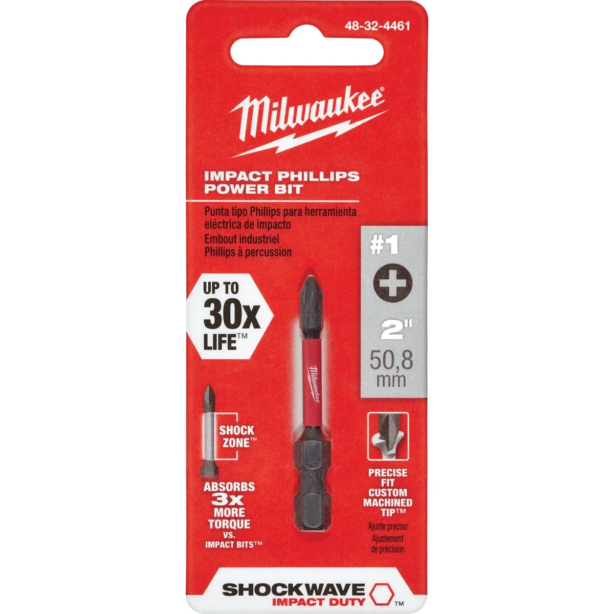 First-Class Milwaukee Shockwave 1 Phillips 2 In. Power Impact Screwdriver Bit User-Friendly