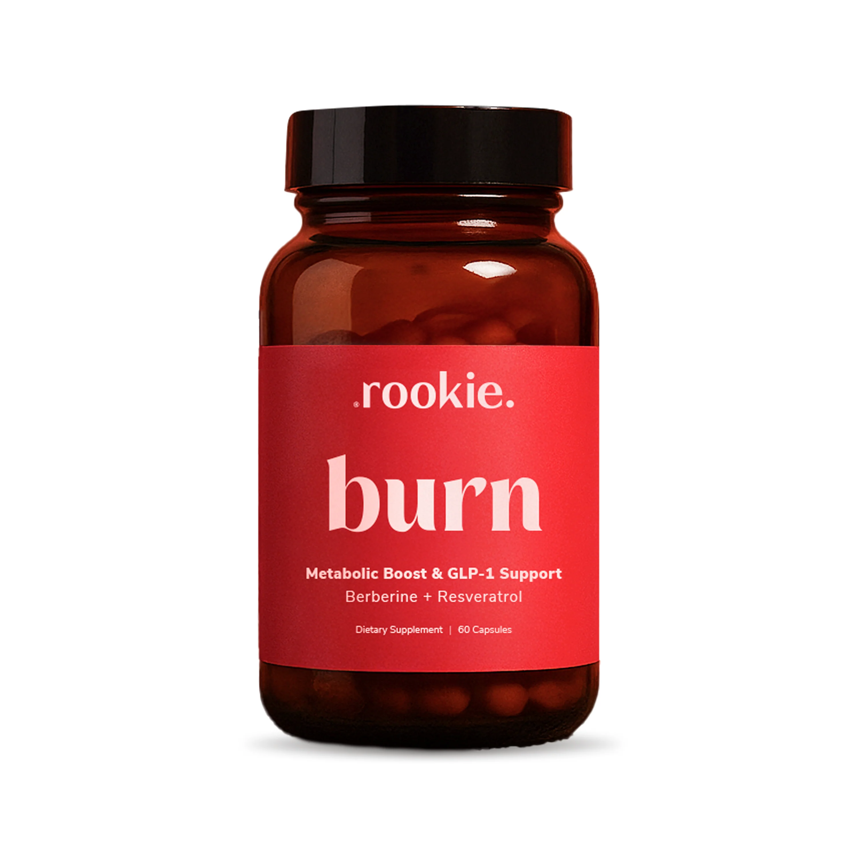Innovative Rookie Wellness Burn Capsules Metabolic Boost GLP-1 Support Certified