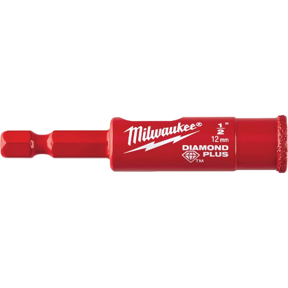 Solid Milwaukee 1 2 In. x 2-1 8 In. Diamond Glass Tile Drill Bit Genuine