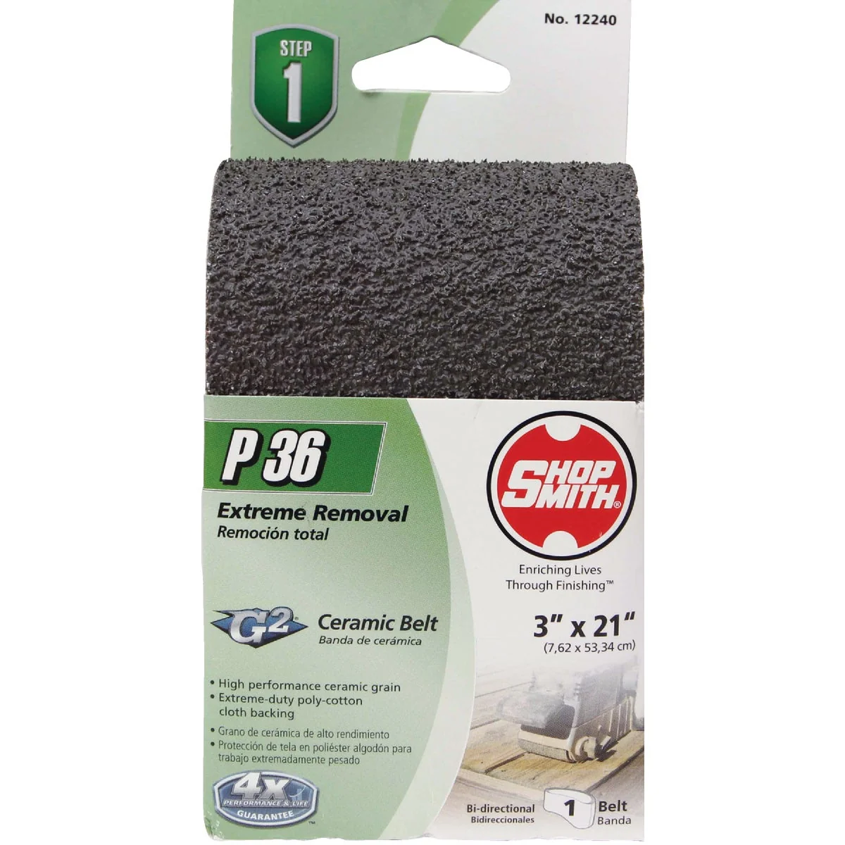 Proven Gator Blade 3 In. x 21 In. 36 Grit Heavy-Duty Sanding Belt Contemporary