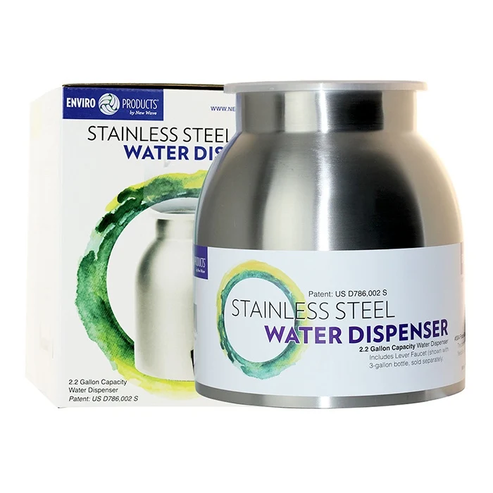 Modern New Wave Enviro Water Dispenser - Stainless Steel Water Crock Organic