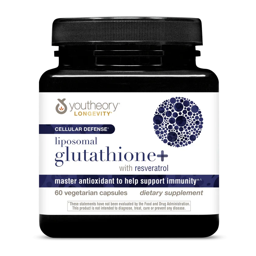 Exceptional Youtheory Liposomal Glutathione with resveratrol Capsules Breathable