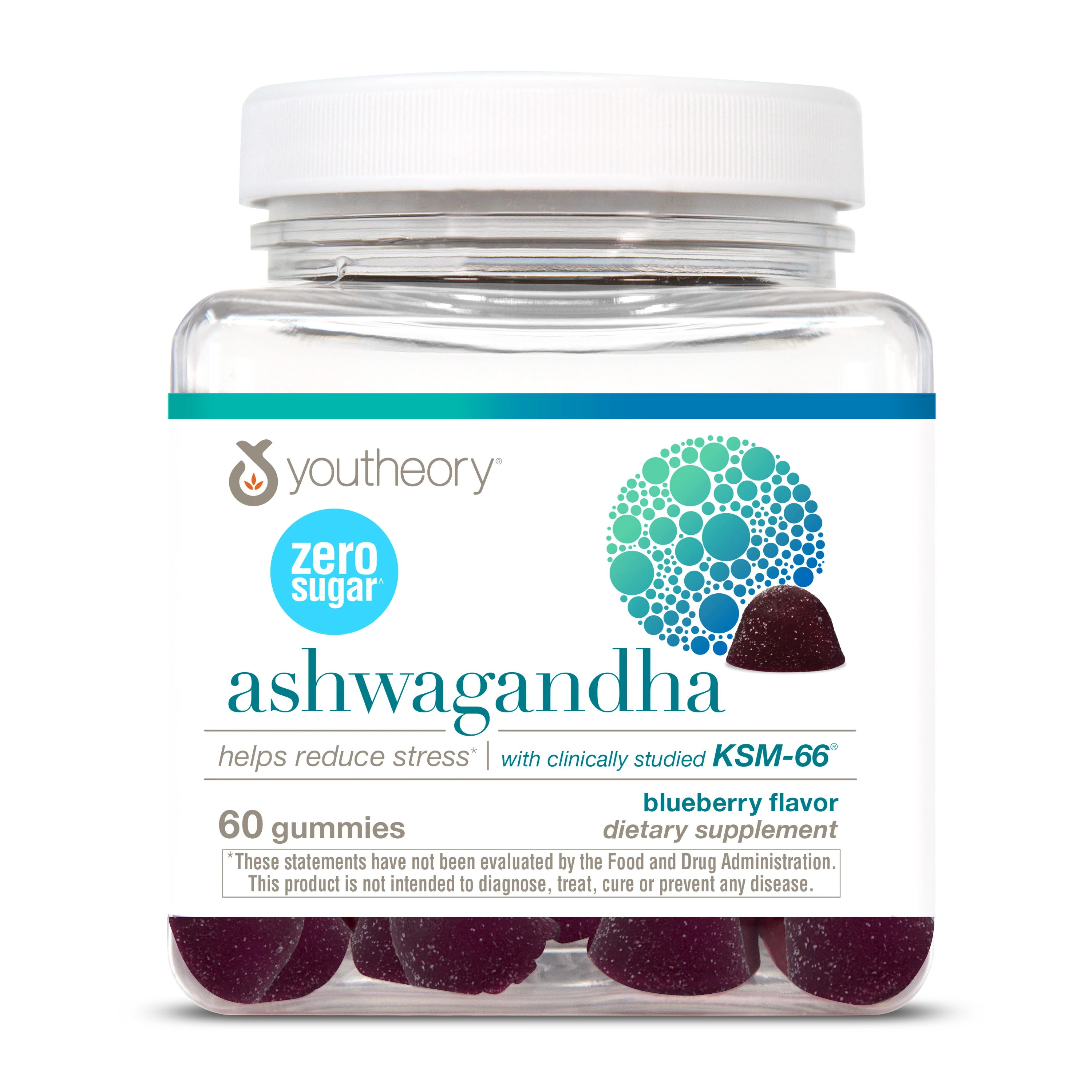 Reusable Youtheory Ashwagandha Zero Sugar Gummy Contemporary
