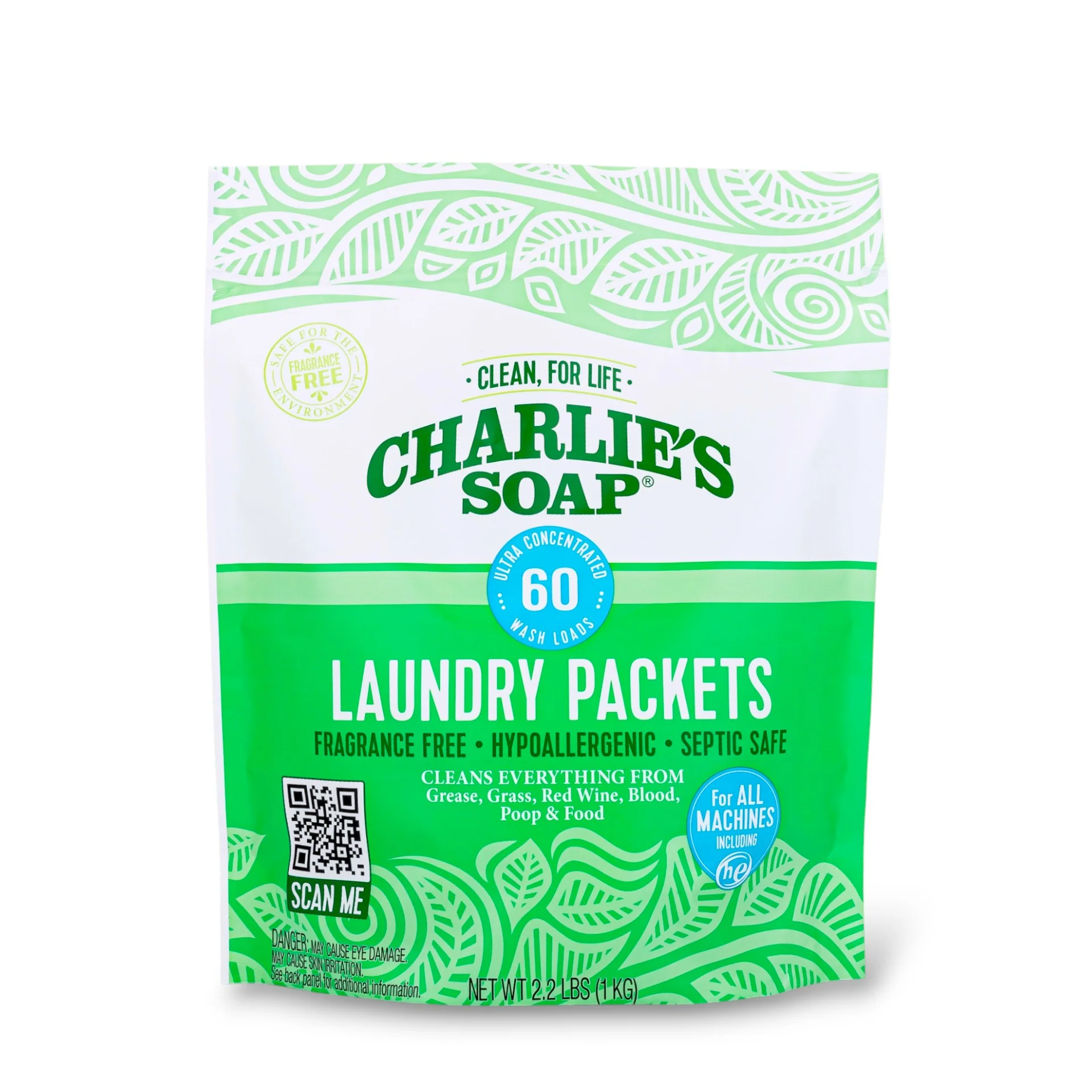 Premium Charlie's Soap Powder Laundry Pods - Ultra Concentrated Detailed