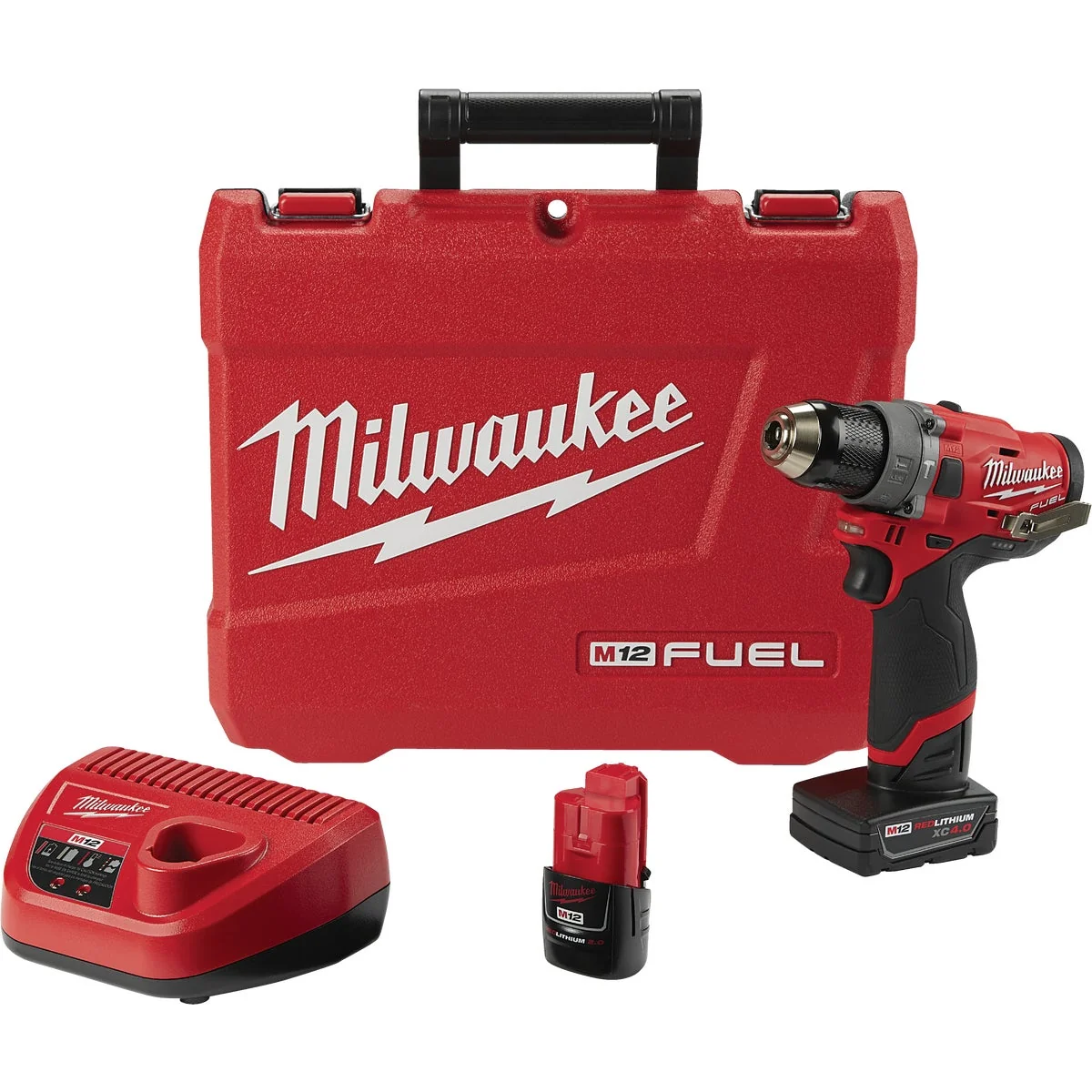 Versatile Milwaukee M12 12-Volt Lithium-Ion Brushless 1 2 In. Cordless Hammer Drill Kit First-Class