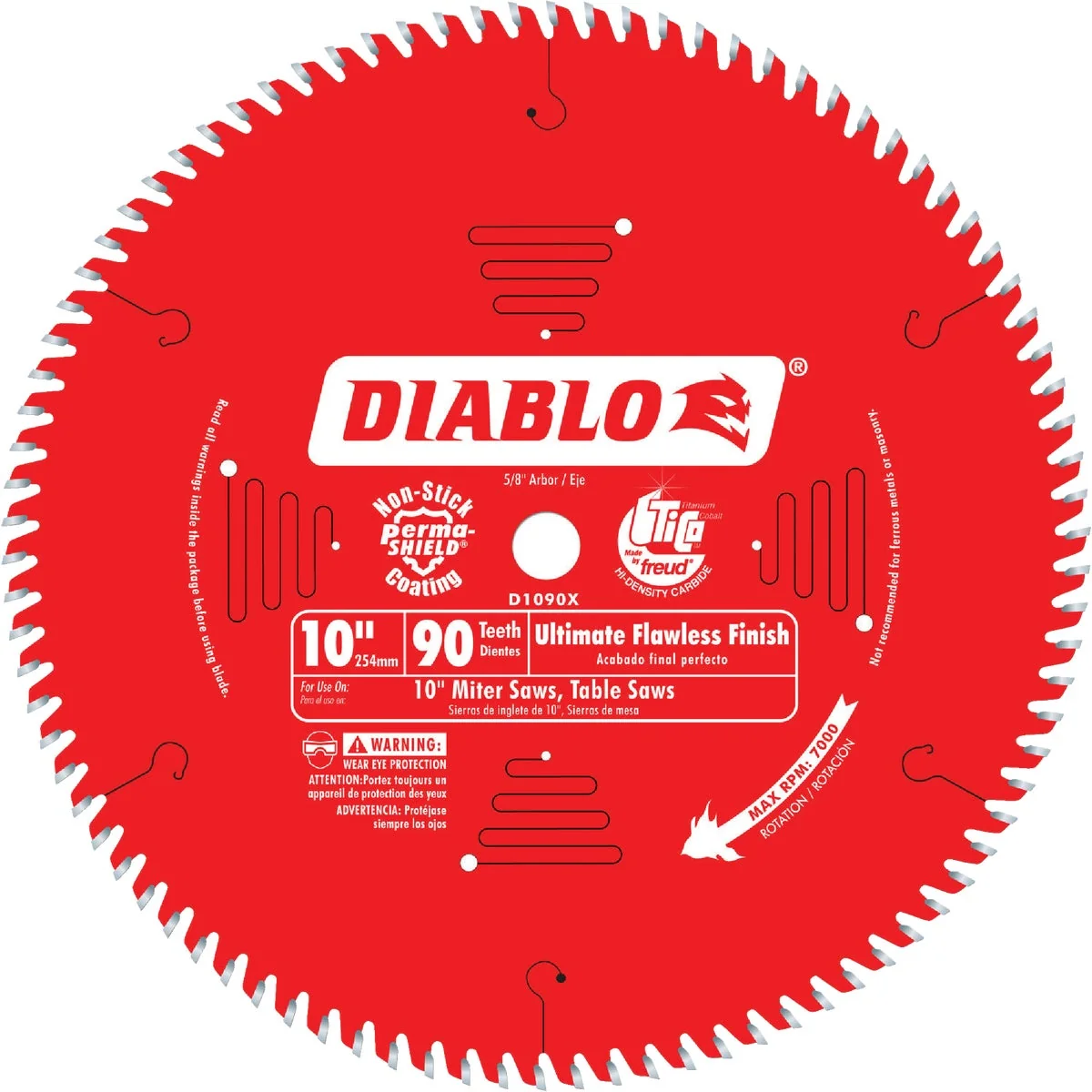 Flexible Diablo 10 In. 90-Tooth Finish Circular Saw Blade Original Design