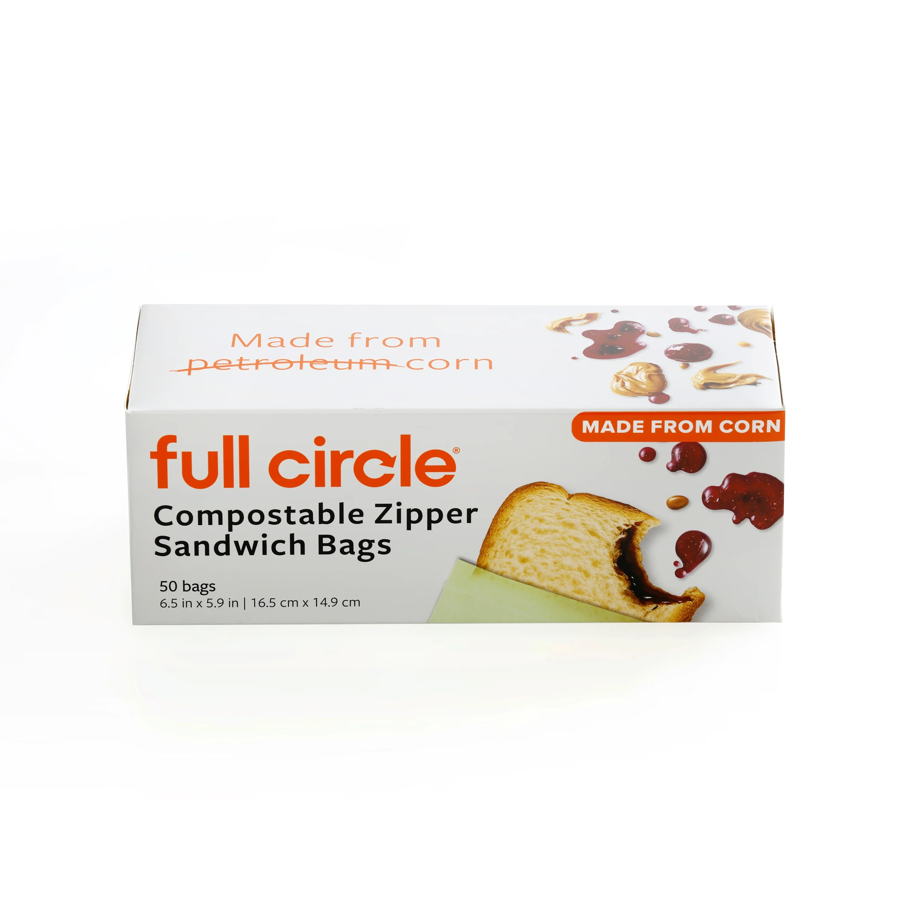 Optimized Full Circle Compostable Zipper Sandwich Bags Trendy