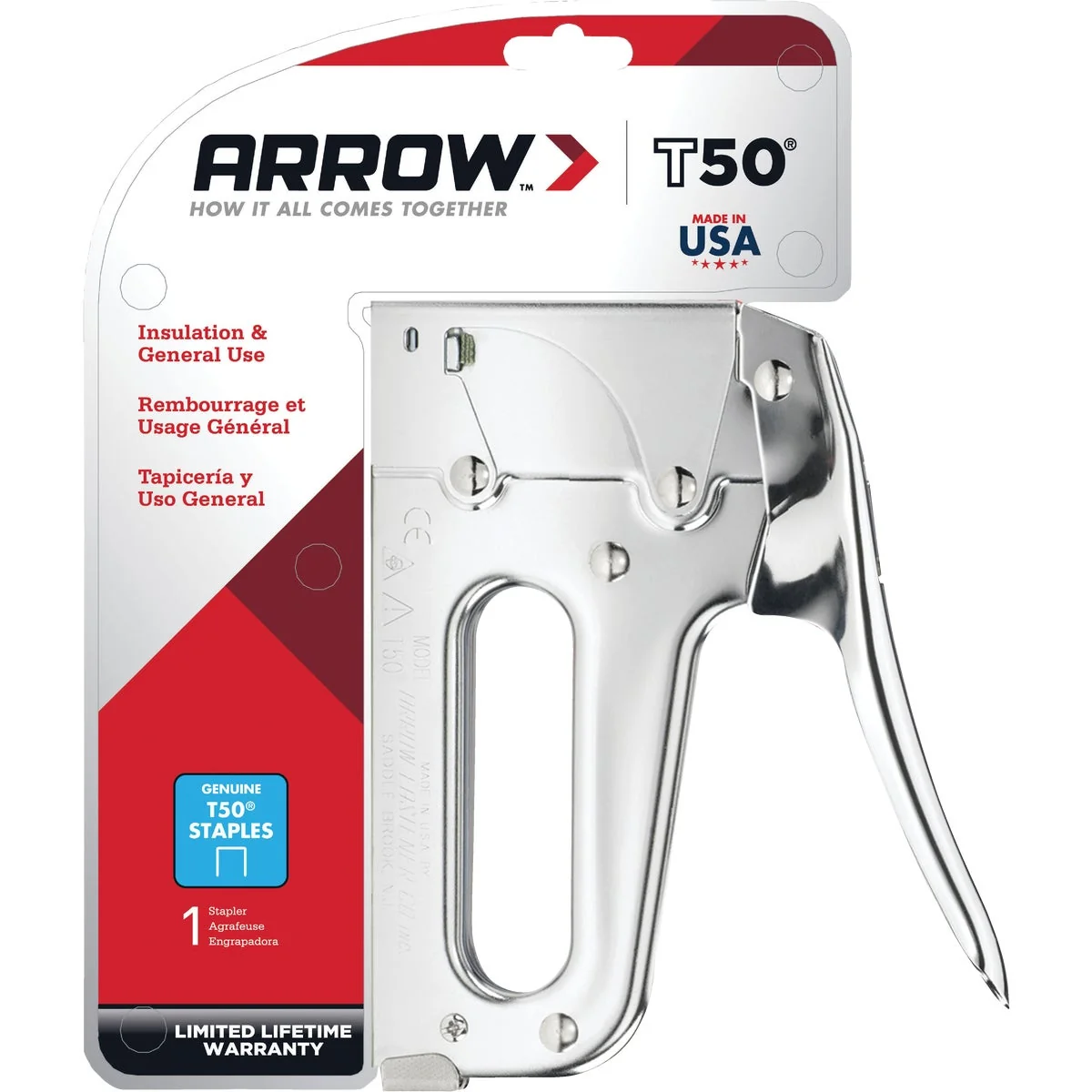 Enhanced Arrow T50 Heavy-Duty Staple Gun Superior