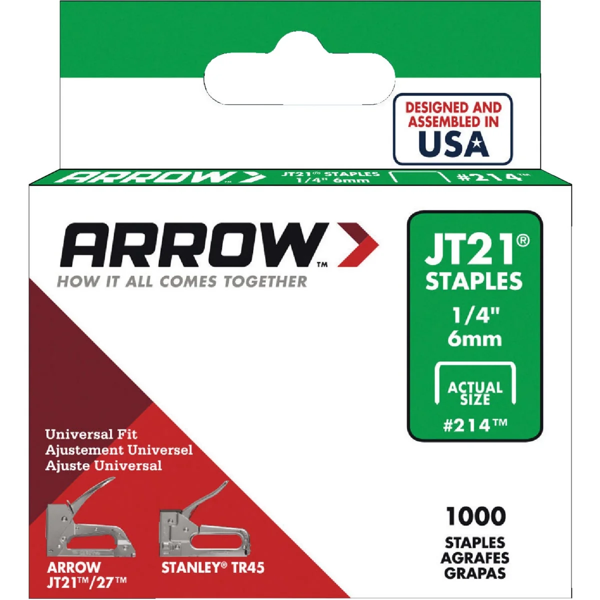 Superior Arrow JT21 Light Duty Staple 1 4 In. 1000-Pack Elite