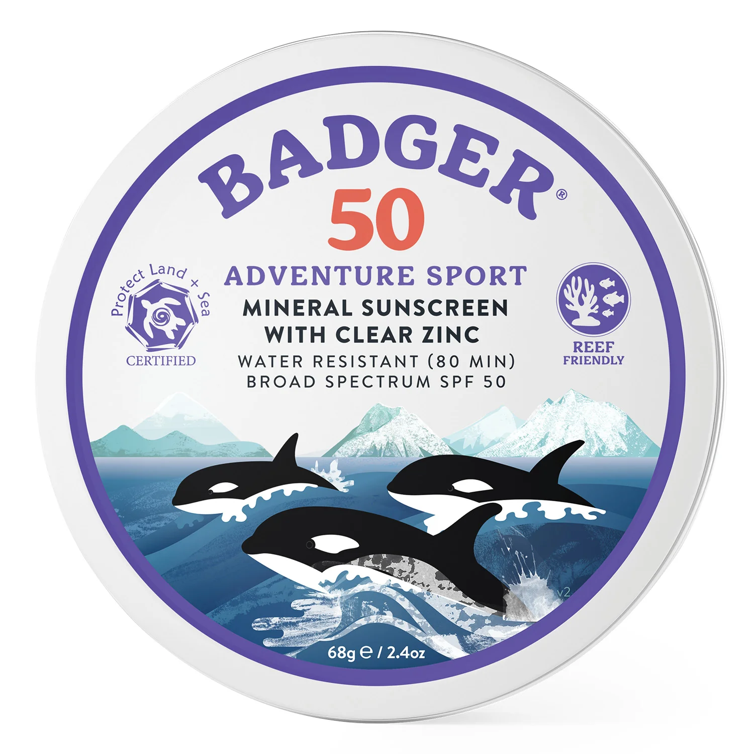 Luxury Badger Balm Adventure Mineral Sunscreen Tin - SPF 50 Official