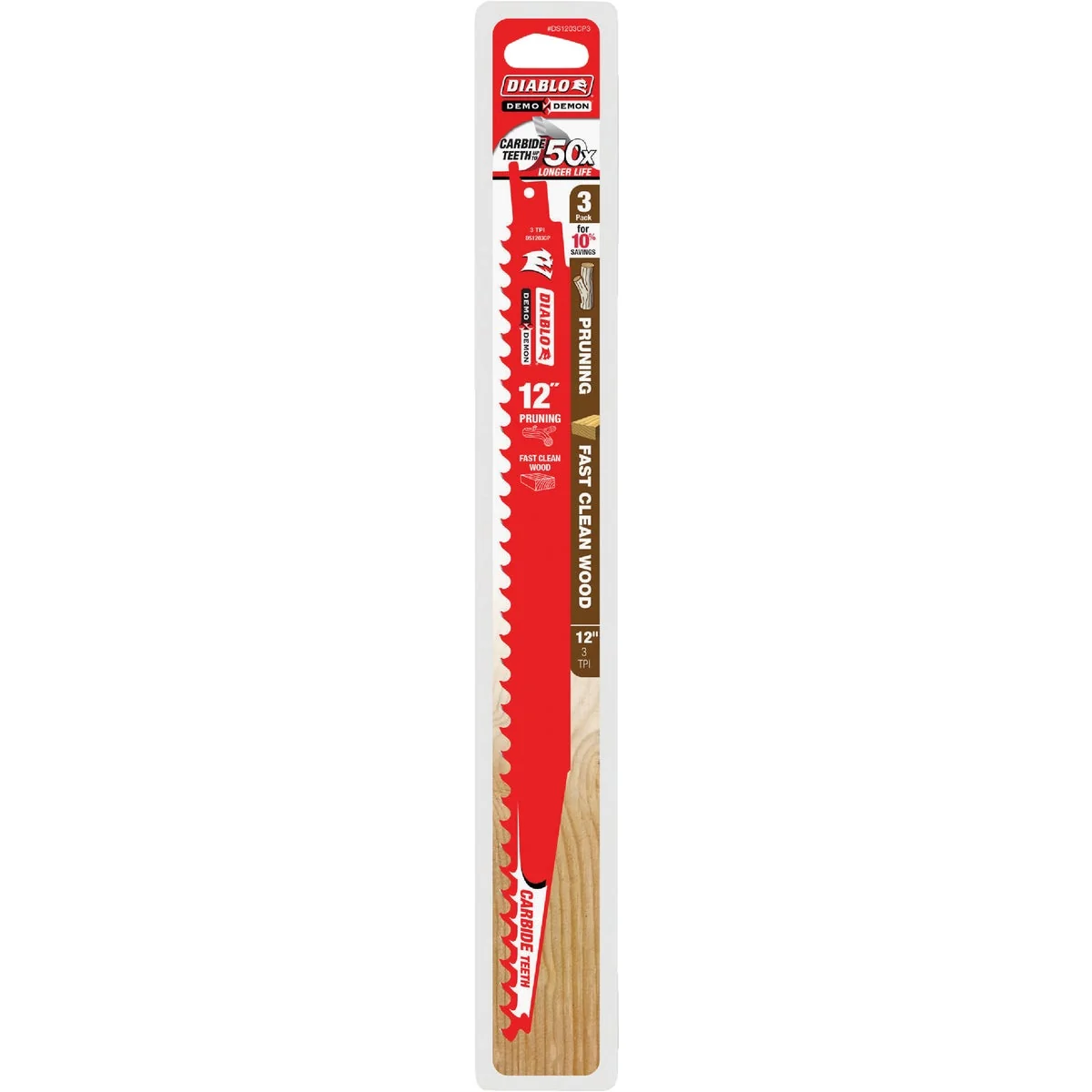 Selected Diablo Demo Demon 12 In. 5 TPI Carbide Pruning Reciprocating Saw Blade 3-Pack Contemporary