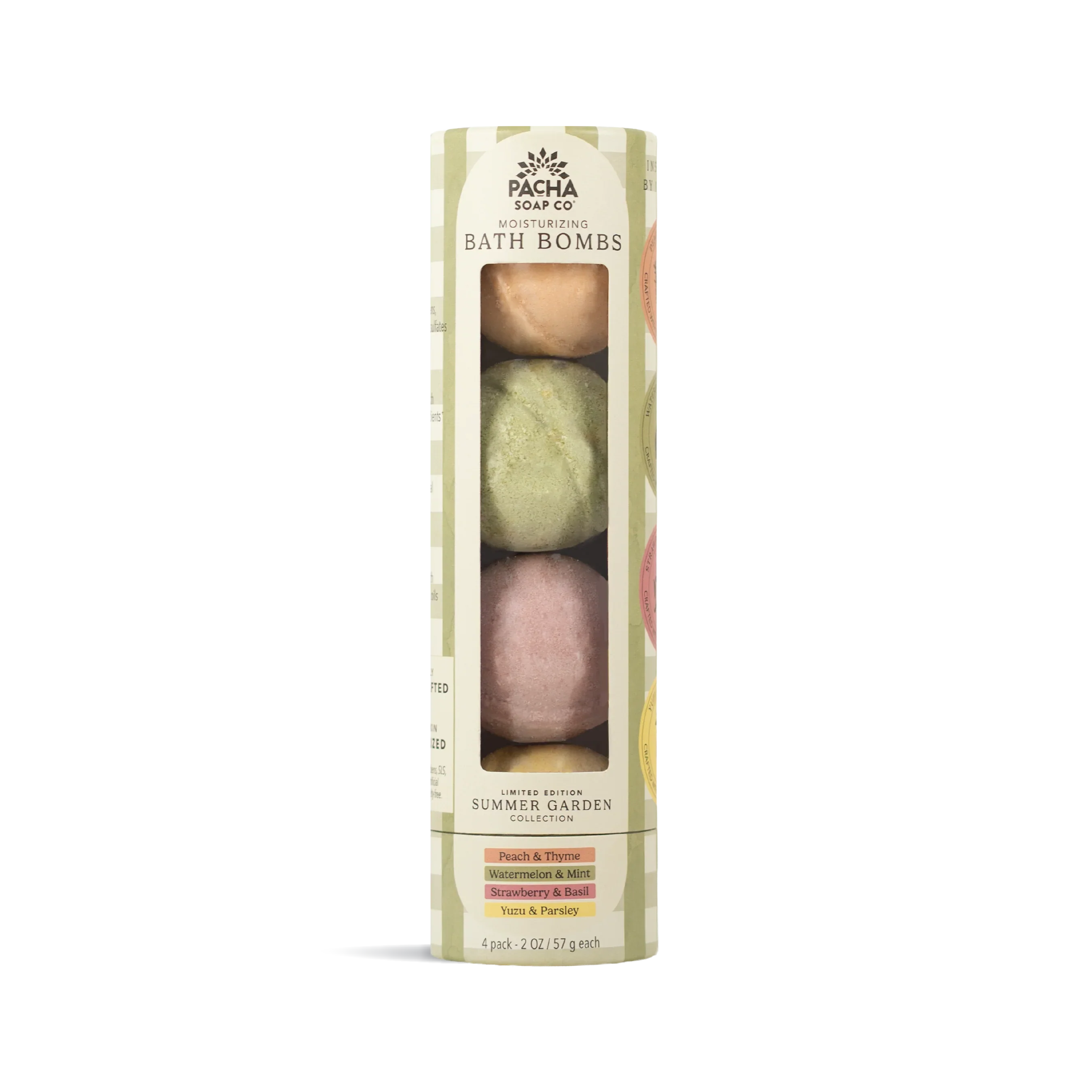 Certified Pacha Soap Co. Bath Bomb Set - Summer Garden Consistent