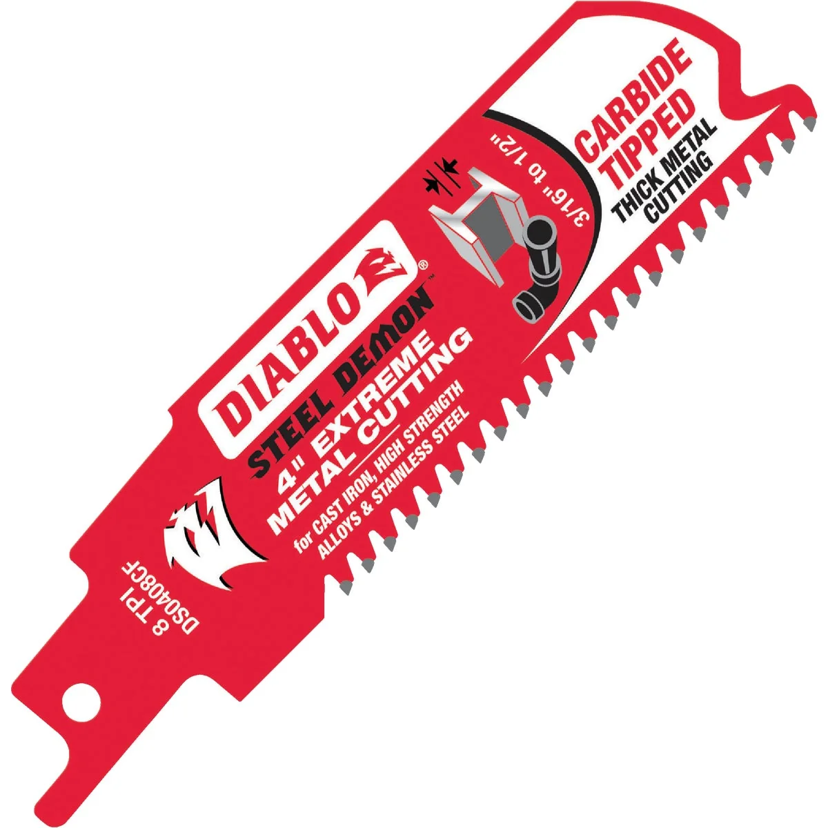 Sustainable Diablo Steel Demon 4 In. 8 TPI Carbide Thick Metal Reciprocating Saw Blade Luxury