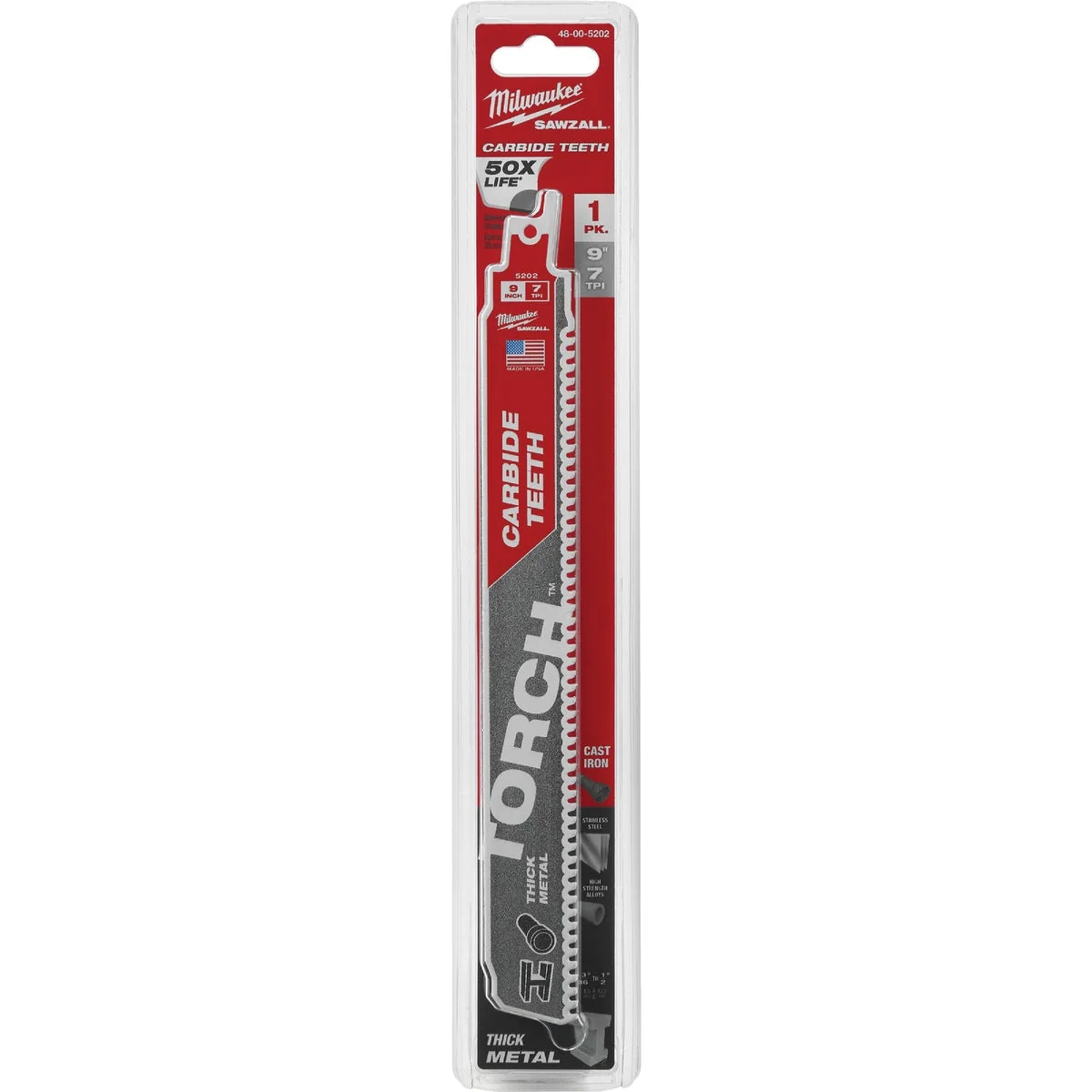 Functional Milwaukee The Torch Sawzall 9 In. 7 TPI Metal Demolition Reciprocating Saw Blade with Carbide Teeth Expertly Made