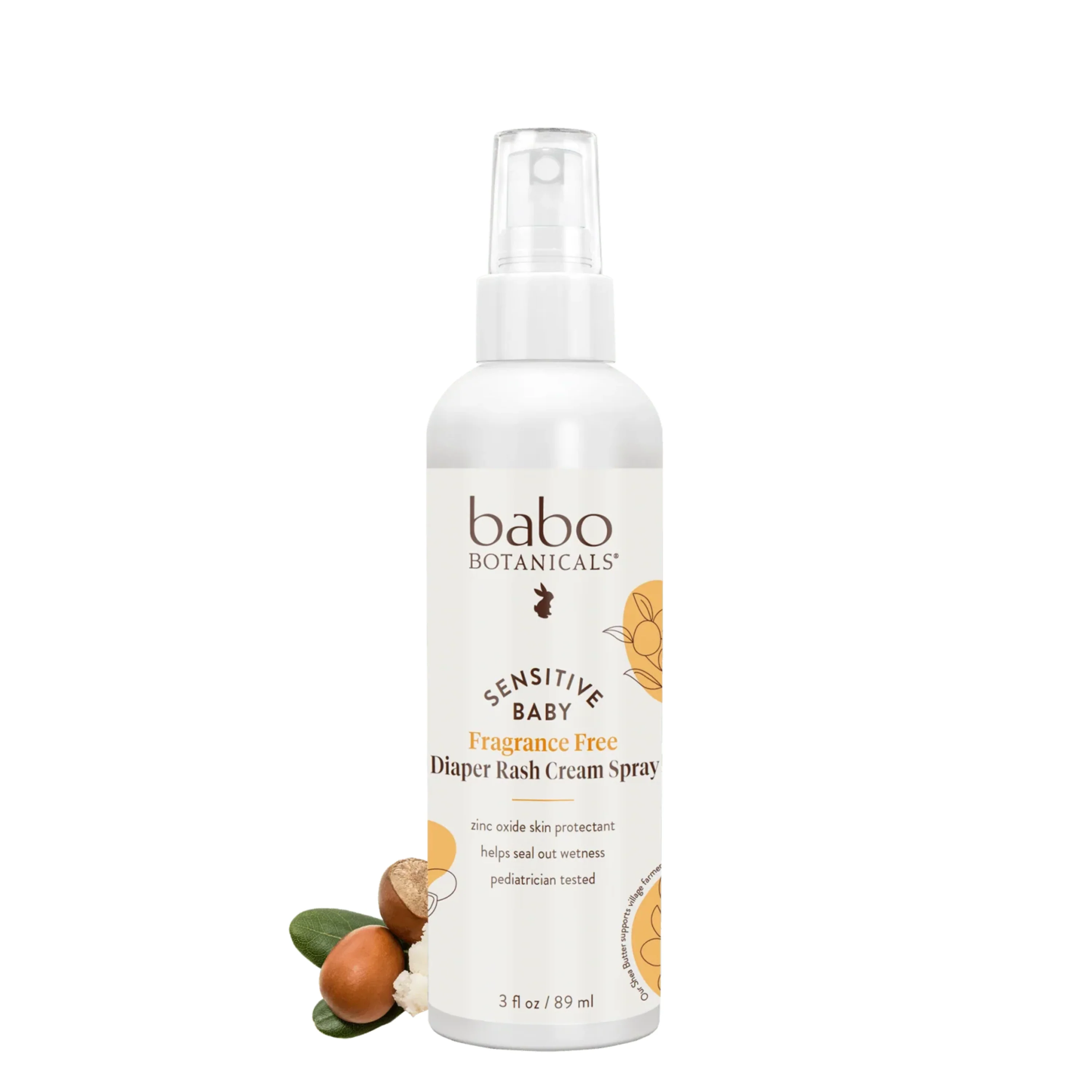 Contemporary Babo Botanicals Sensitive Baby Diaper Rash Cream Spray - Fragrance- Crafted