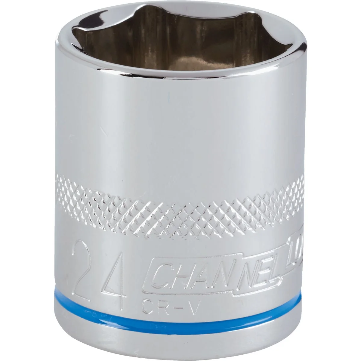 Durable Channellock 1 2 In. Drive 24 mm 6-Point Shallow Metric Socket Fashionable
