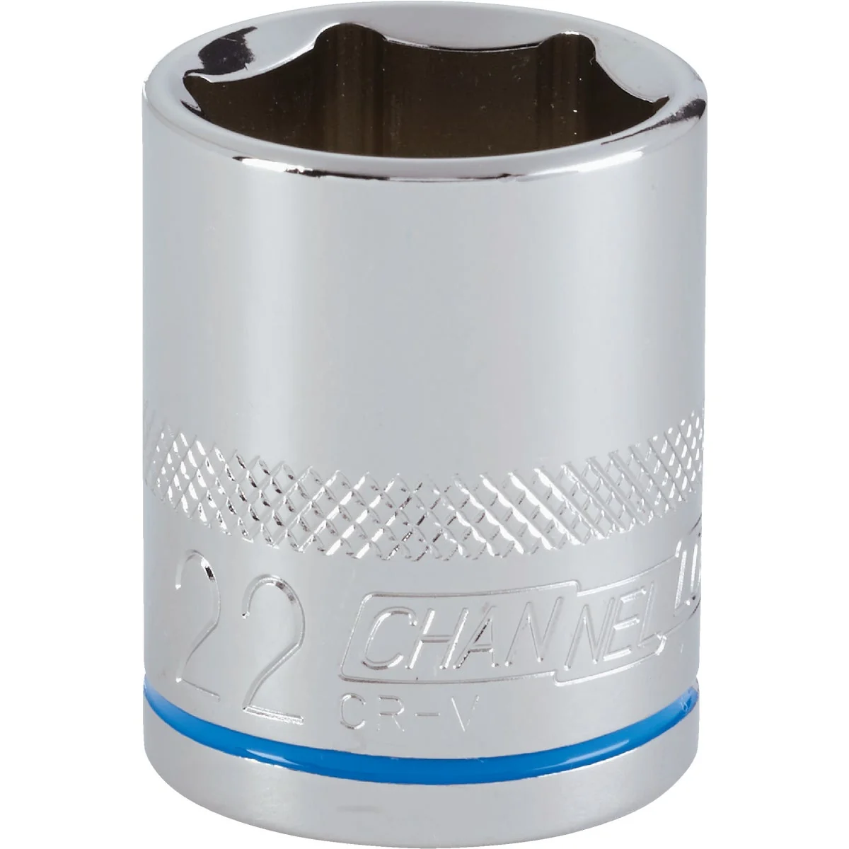 Reliable Channellock 1 2 In. Drive 22 mm 6-Point Shallow Metric Socket Natural