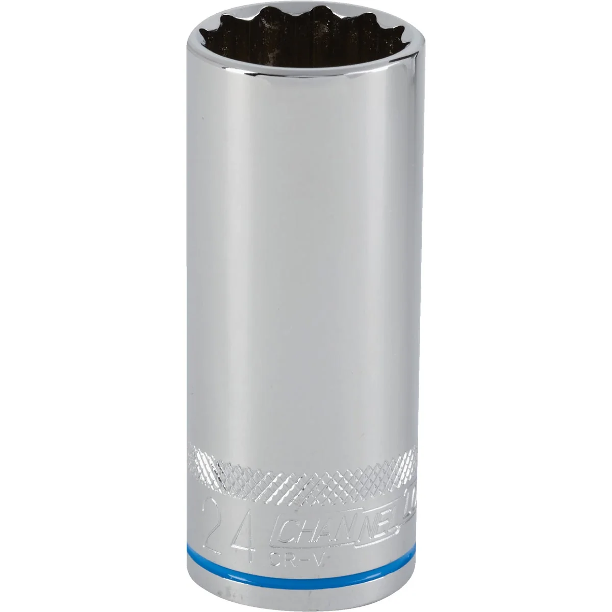 Soft Channellock 1 2 In. Drive 24 mm 12-Point Deep Metric Socket Elite