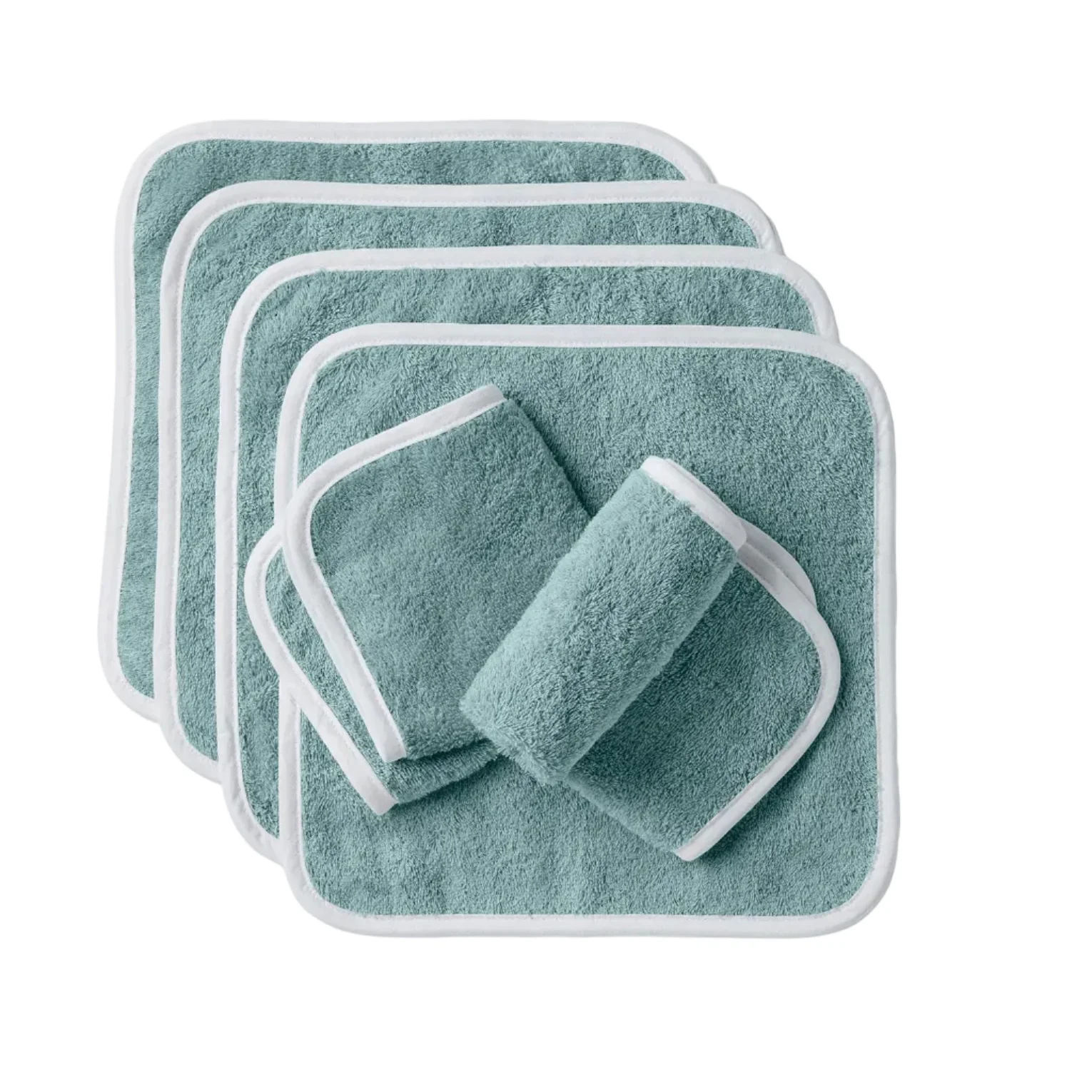 Modern Coyuchi Cloud Loom™ Organic Baby Wash Cloth Set Luxury