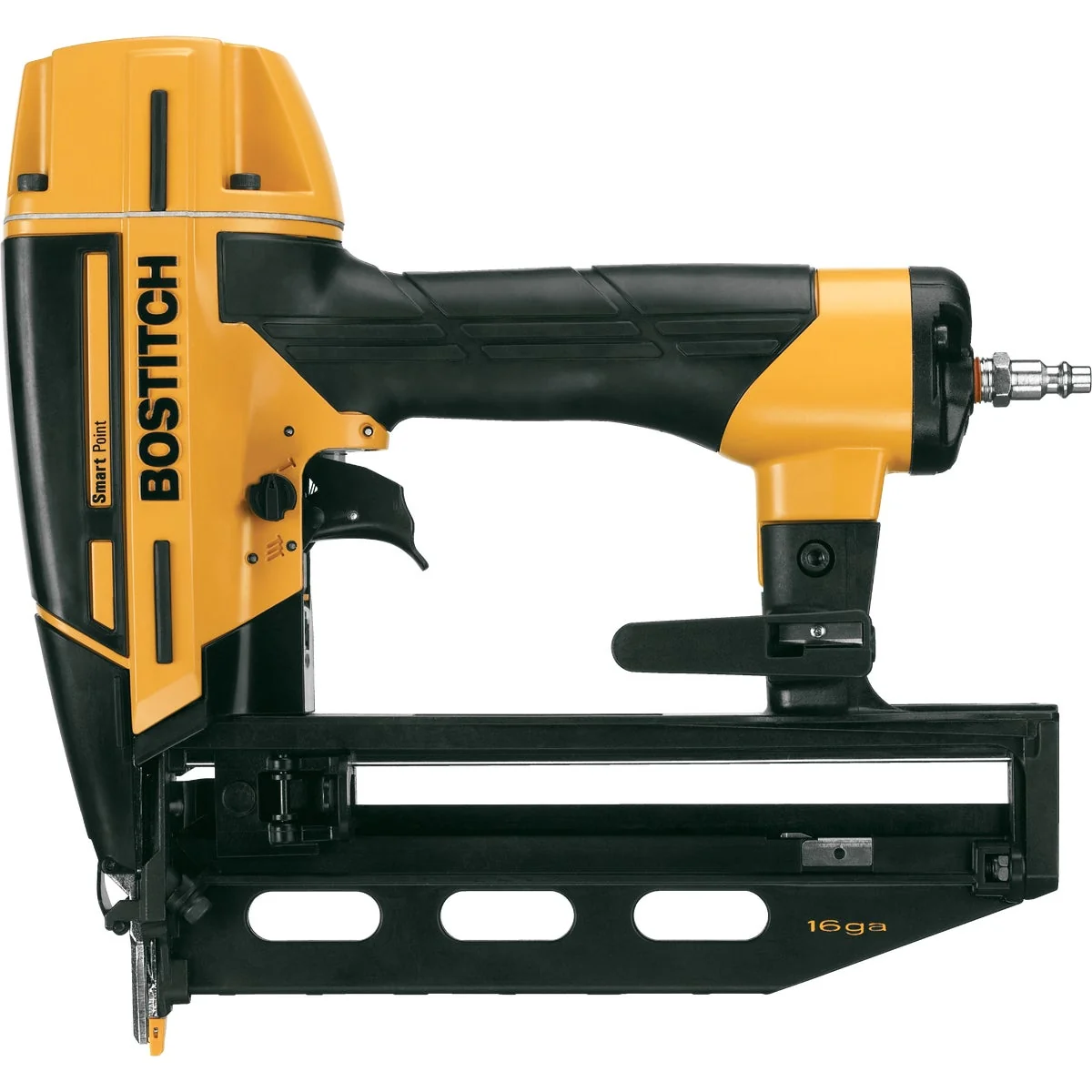 Powerful Bostitch Smart Point 16-Gauge 2-1 2 In. Straight Finish Nailer Kit Organic