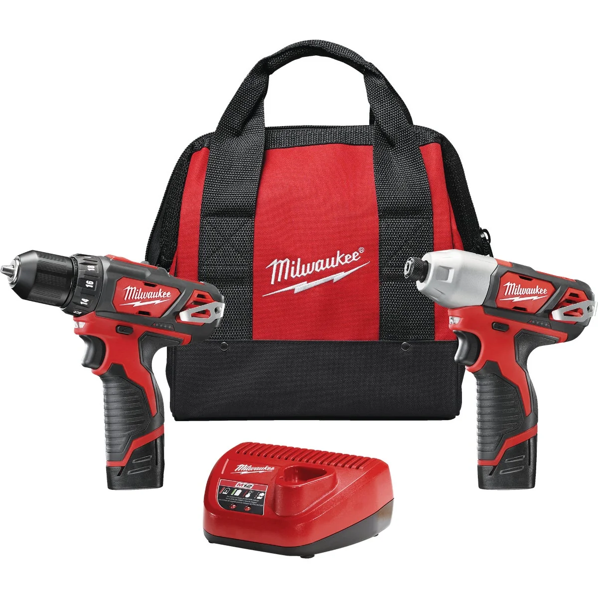 Comfortable Milwaukee 2-Tool M12 12V Lithium-Ion Drill Driver Impact Driver Cordless Tool Combo Kit World-Class