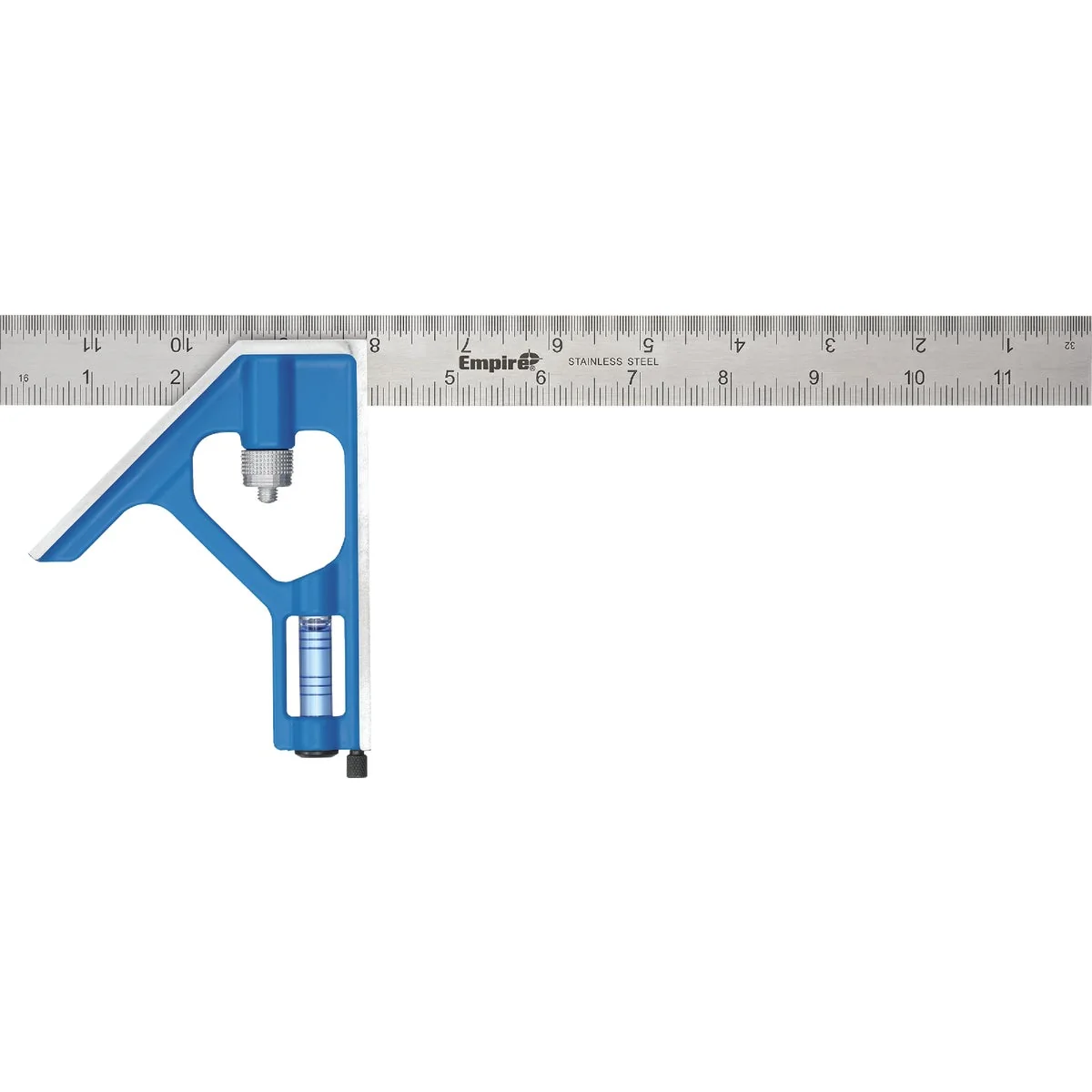 Pure Empire True Blue 12 In. English Heavy-Duty Professional Combination Square Minimalist