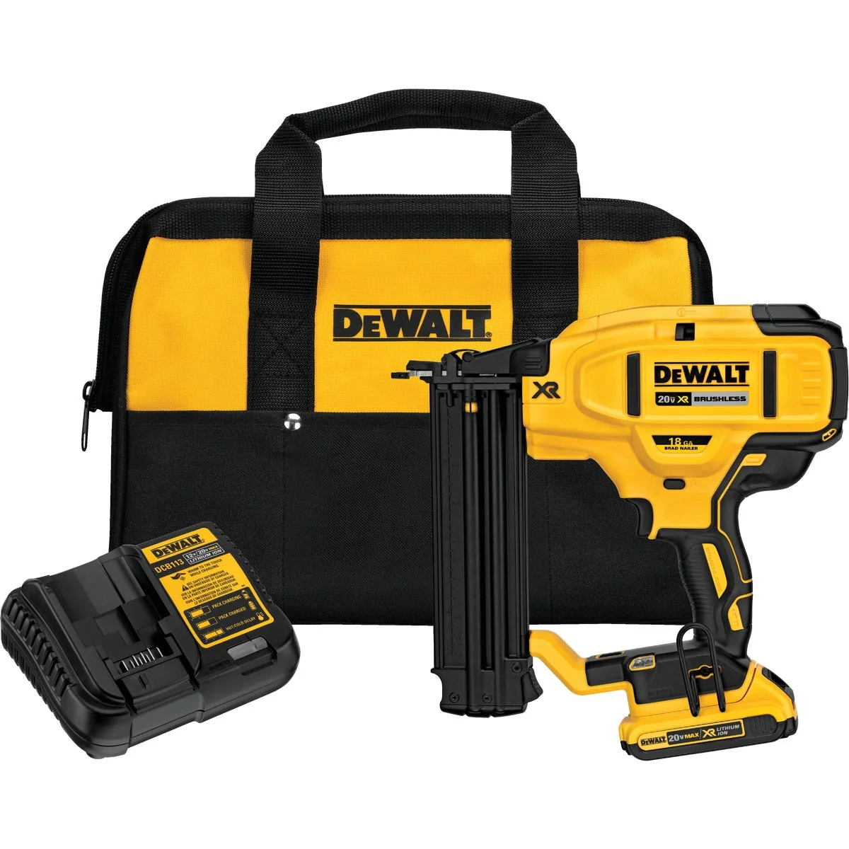 Healthy DeWalt 20 Volt MAX XR Lithium-Ion Brushless 18-Gauge 2-1 8 In. Cordless Brad Nailer Kit Expertly Made
