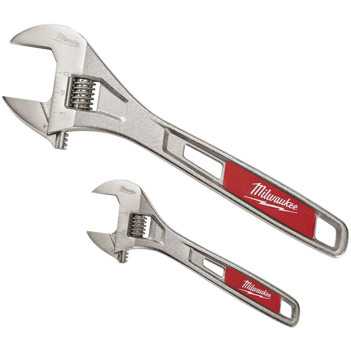 Top-Quality Milwaukee Adjustable Wrench Set 2-Piece Fine Crafted