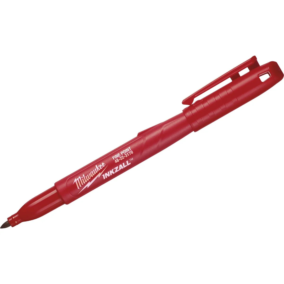 Stylish Milwaukee INKZALL Fine Point Red Job Site Marker Durable