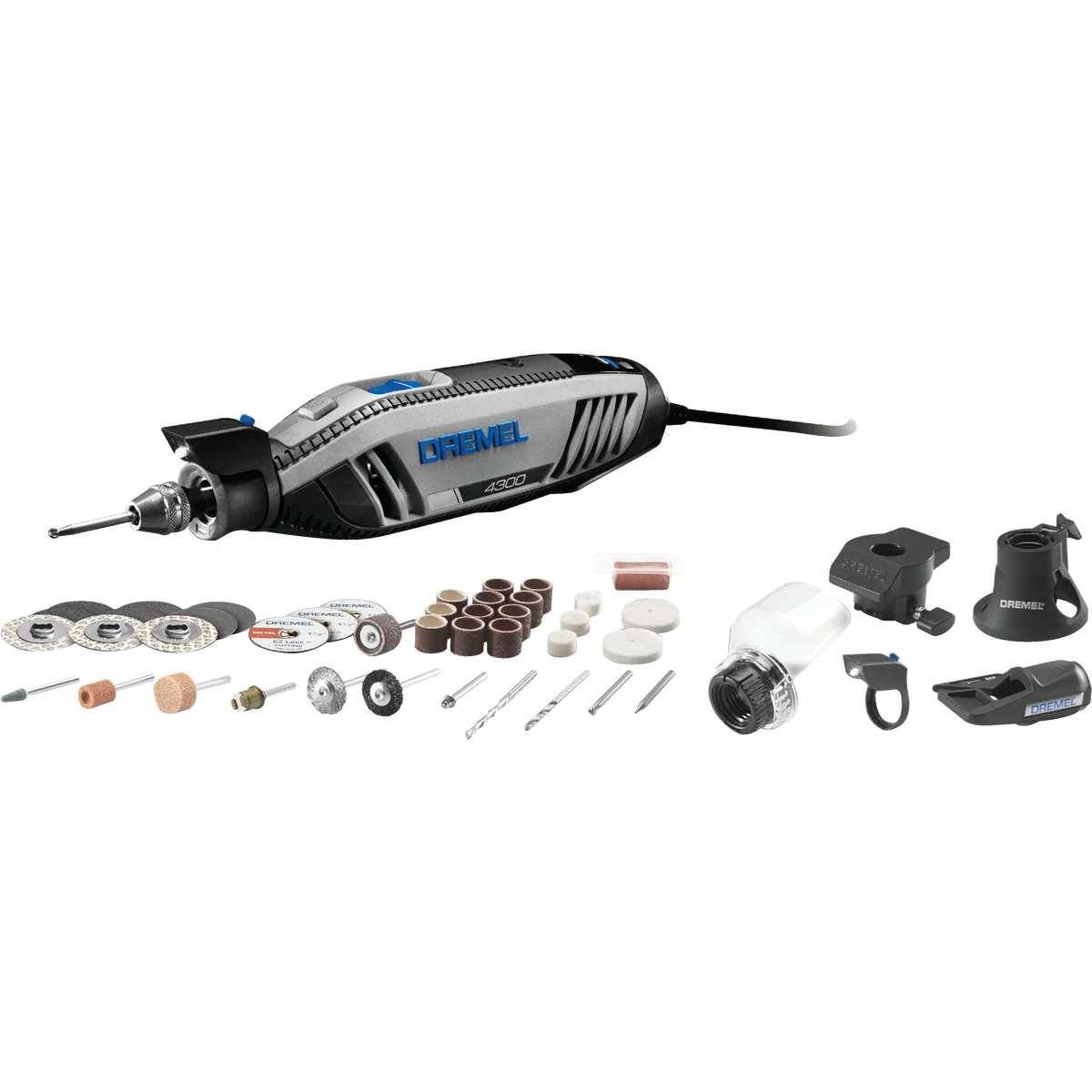 Top-Quality Dremel 4300 Series 120-Volt 1.8-Amp Variable Speed Electric Rotary Tool Kit Traditional