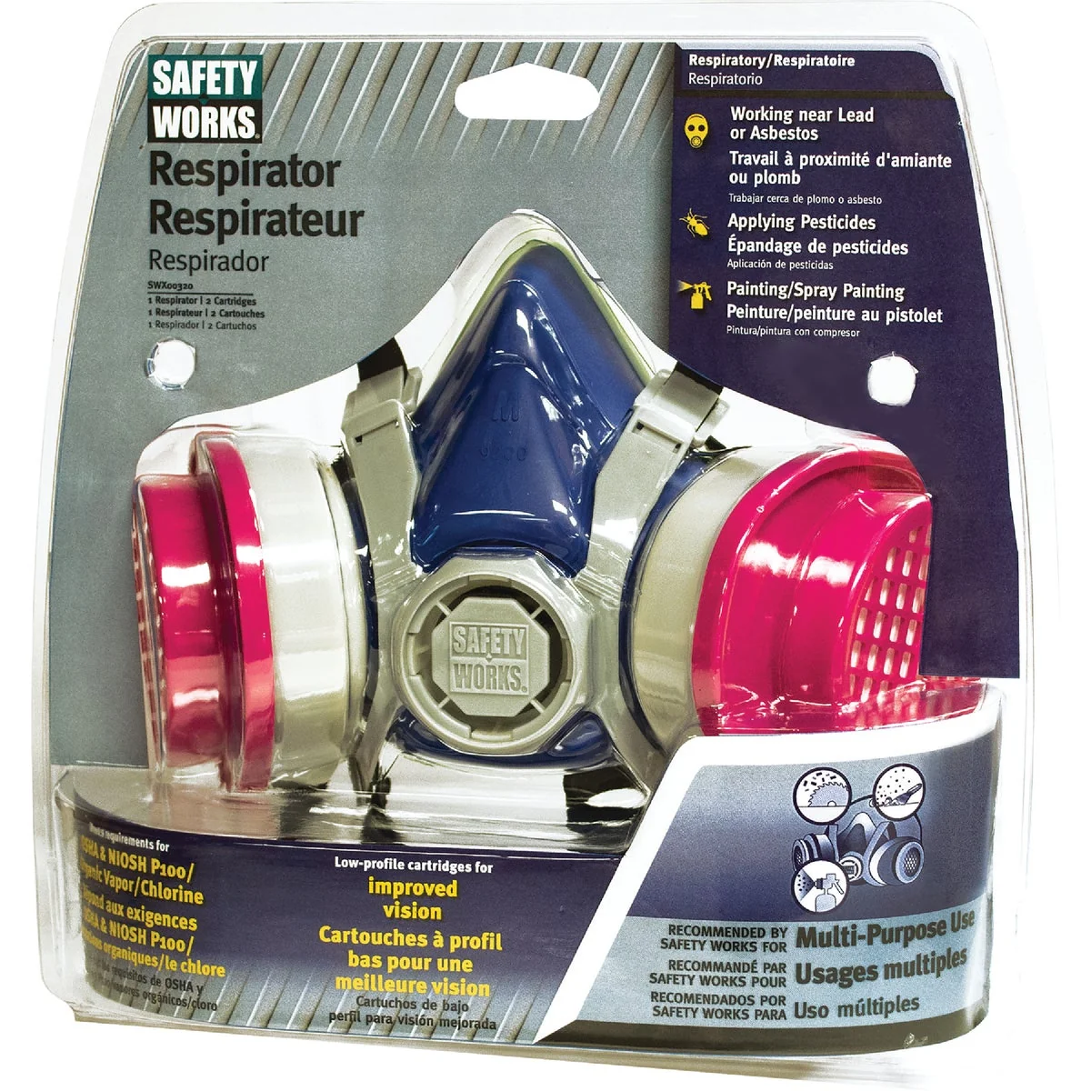 Green Safety Works OV AG P100 Multi-Purpose Respirator User-Friendly
