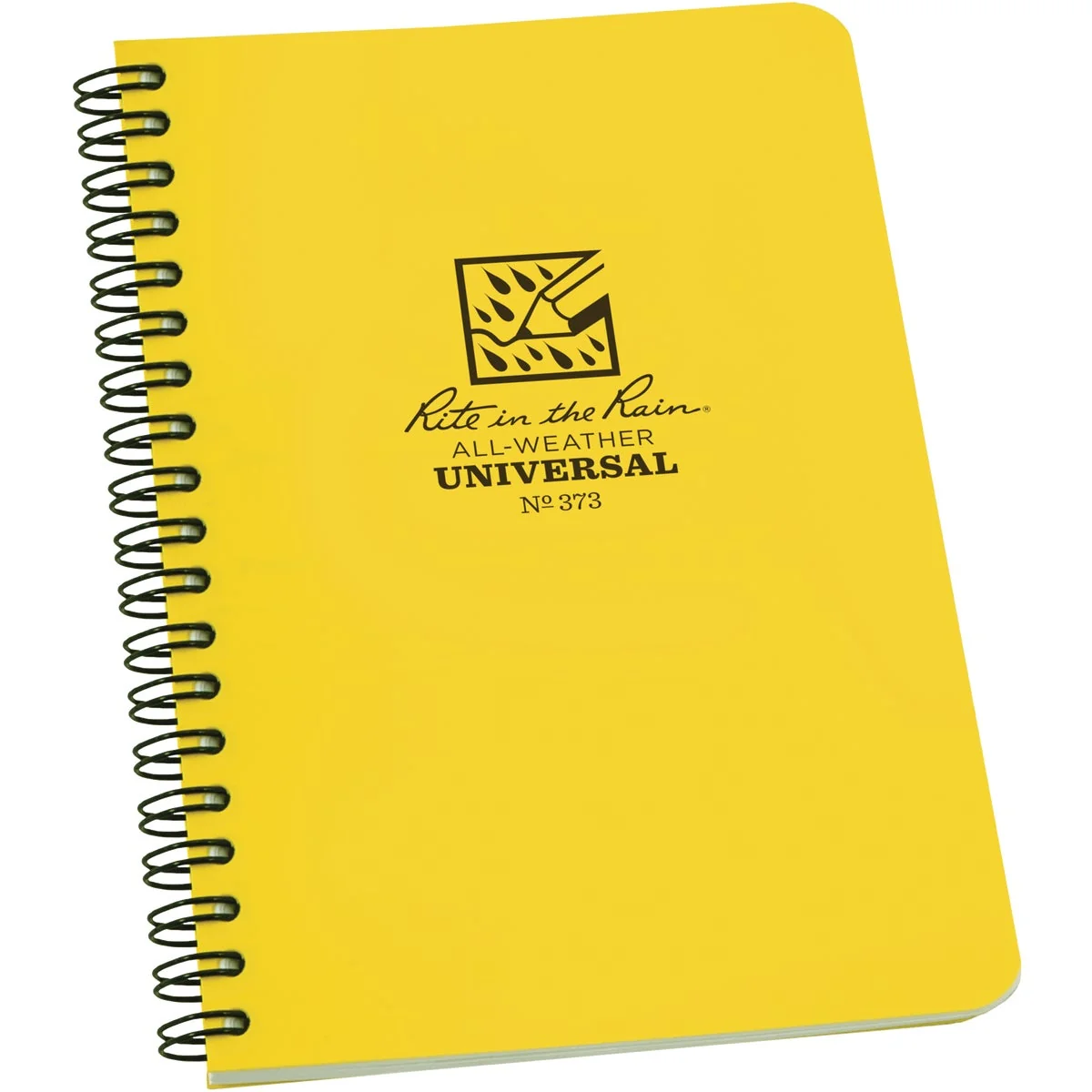 Proven Rite in the Rain All-Weather 4-7 8 In. W x 7 In. H 32-Sheet Side-Spiral Bound Notebook Yellow Reusable