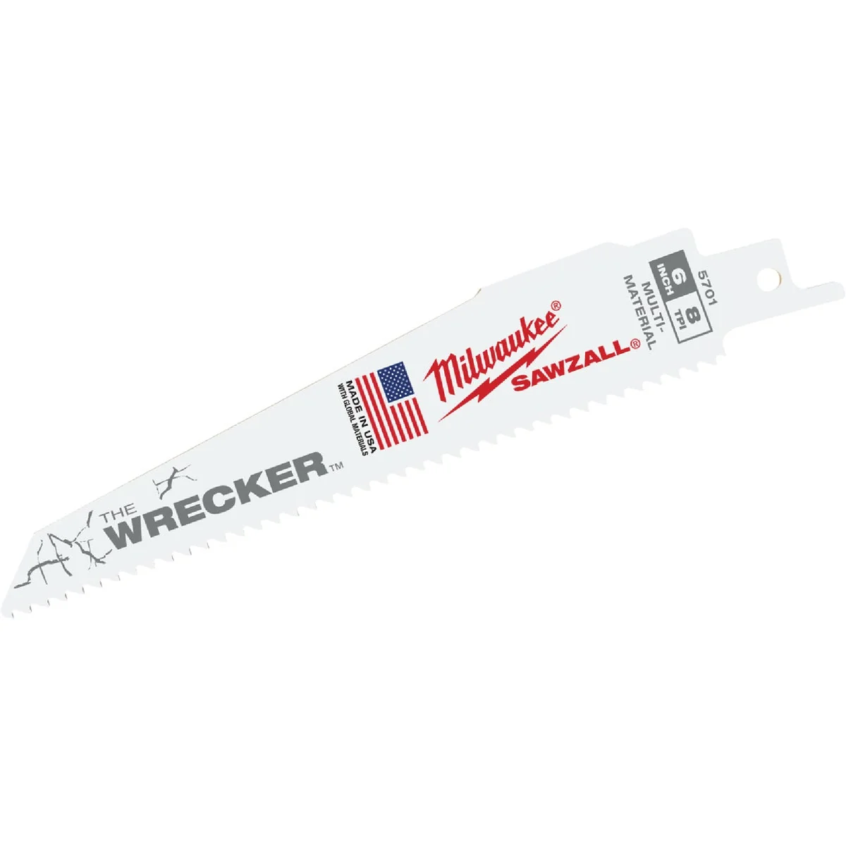 Environmentally Friendly Milwaukee Sawzall THE WRECKER 6 In. 7 11 TPI Multi-Material Demolition Reciprocating Saw Blade 25-Pack Stylish