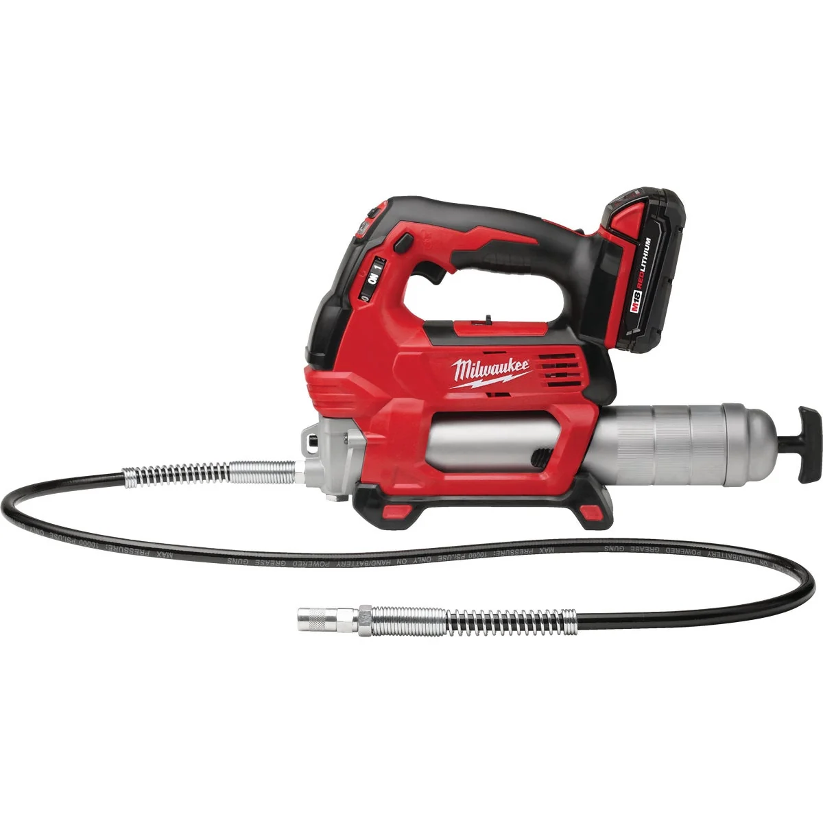 Trusted Milwaukee M18 18-Volt Lithium-Ion 2-Speed Cordless Grease Gun Kit Clean
