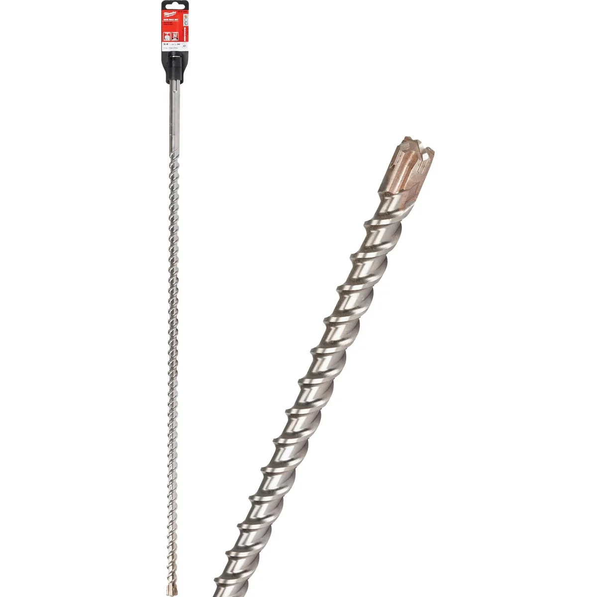 Authentic Milwaukee SDS-Max 3 4 In. x 36 In. 4-Cutter Rotary Hammer Drill Bit Expertly Made