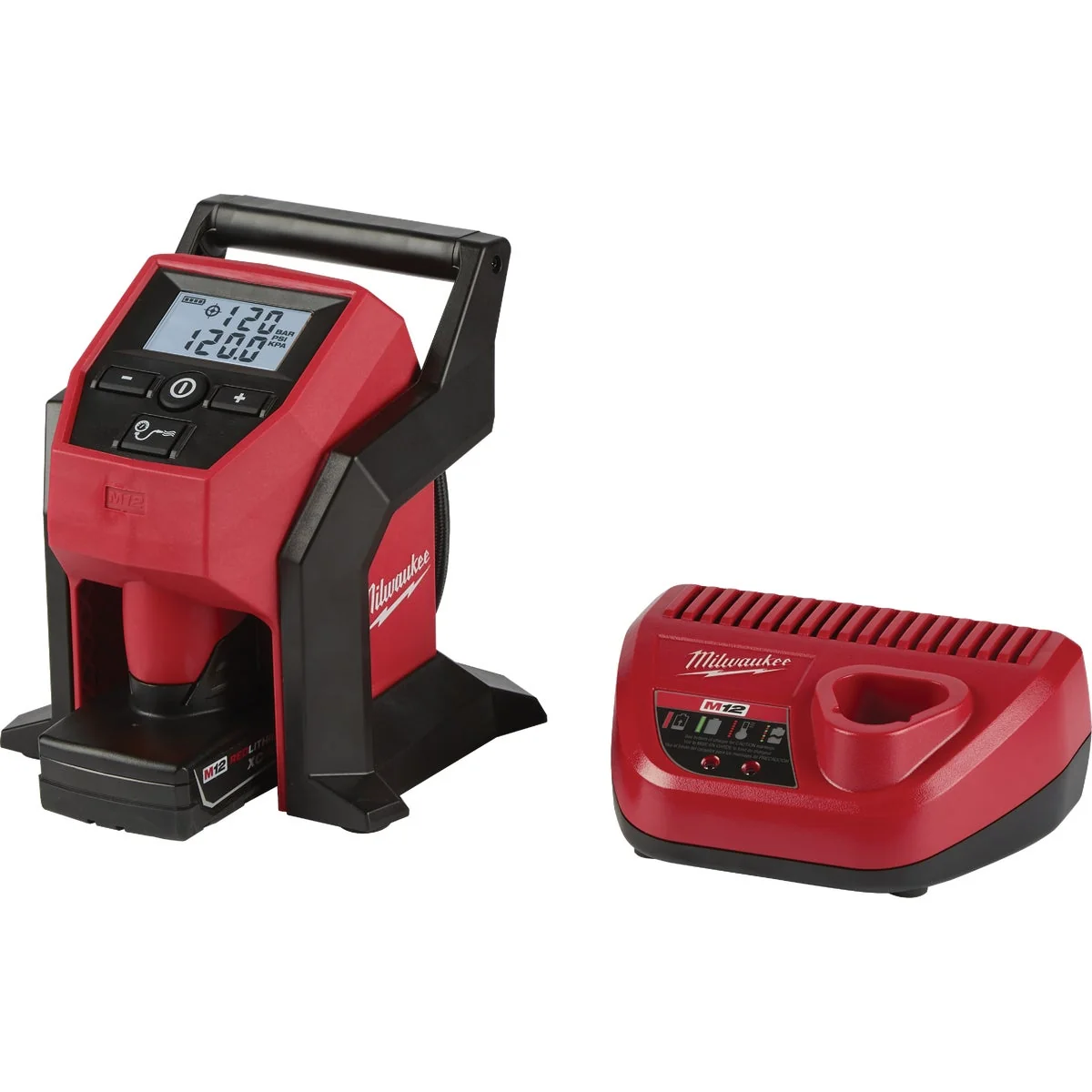 Advanced Milwaukee M12 12-Volt Lithium-Ion 120 psi Compact Cordless Inflator Kit Exceptional
