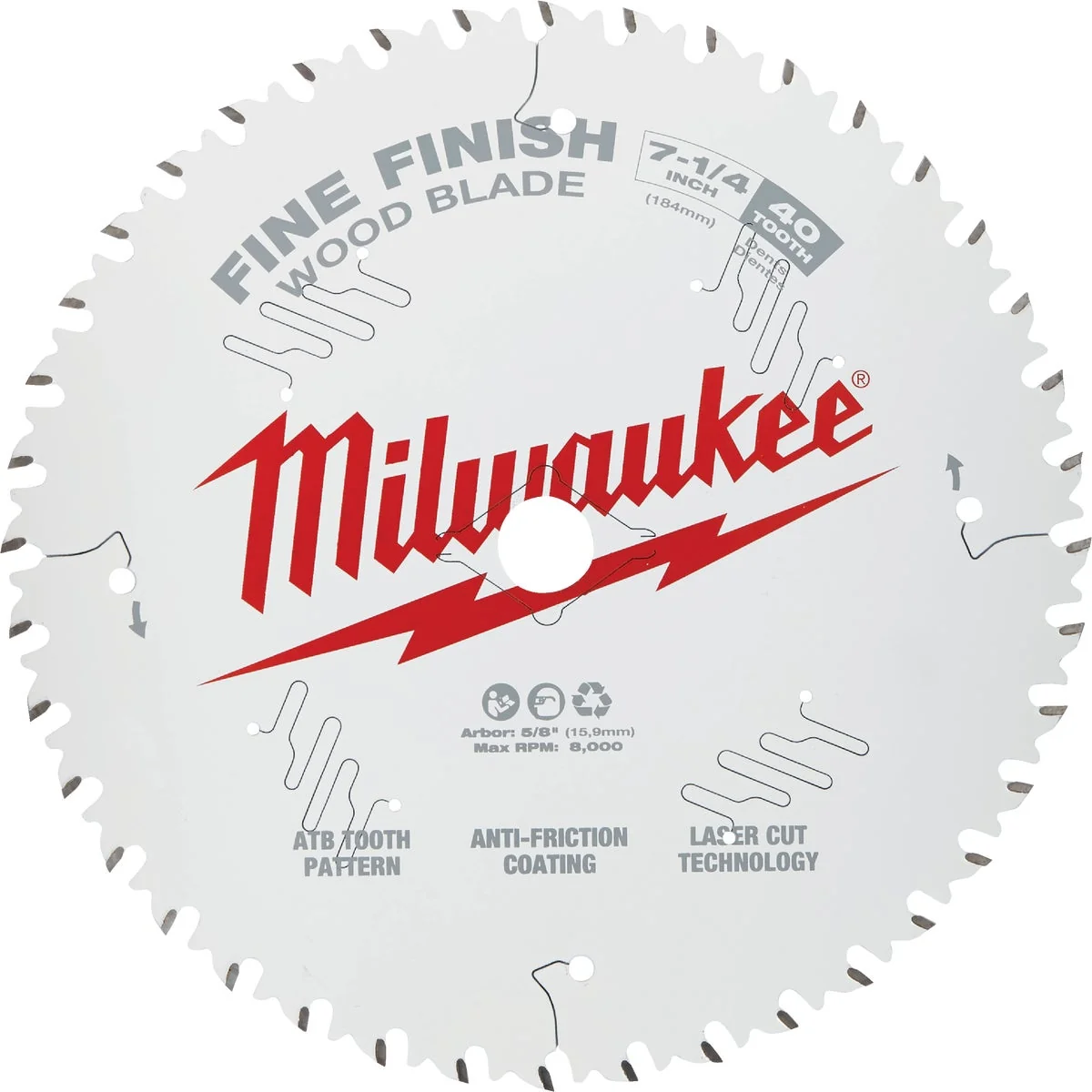 Refined Milwaukee 7-1 4 In. 40-Tooth Fine Finish Circular Saw Blade Bulk Superior
