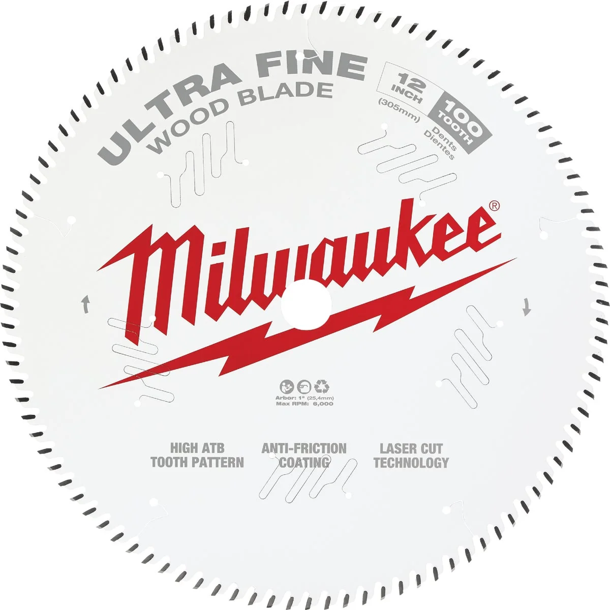 Top-Quality Milwaukee 12 In. 100-Tooth Ultra Fine Finish Circular Saw Blade Fashionable