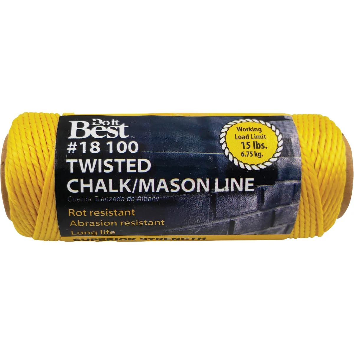 Prestigious Do it 100 Ft. Fluorescent Yellow Twisted Nylon Mason Line Original Design