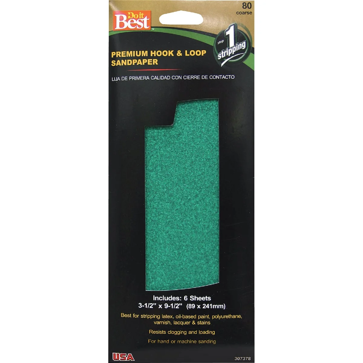 Minimalist Do it 3-1 2 In. x 9-1 2 In. 80G Premium Hook And Loop Sandpaper 6 Count Artisan