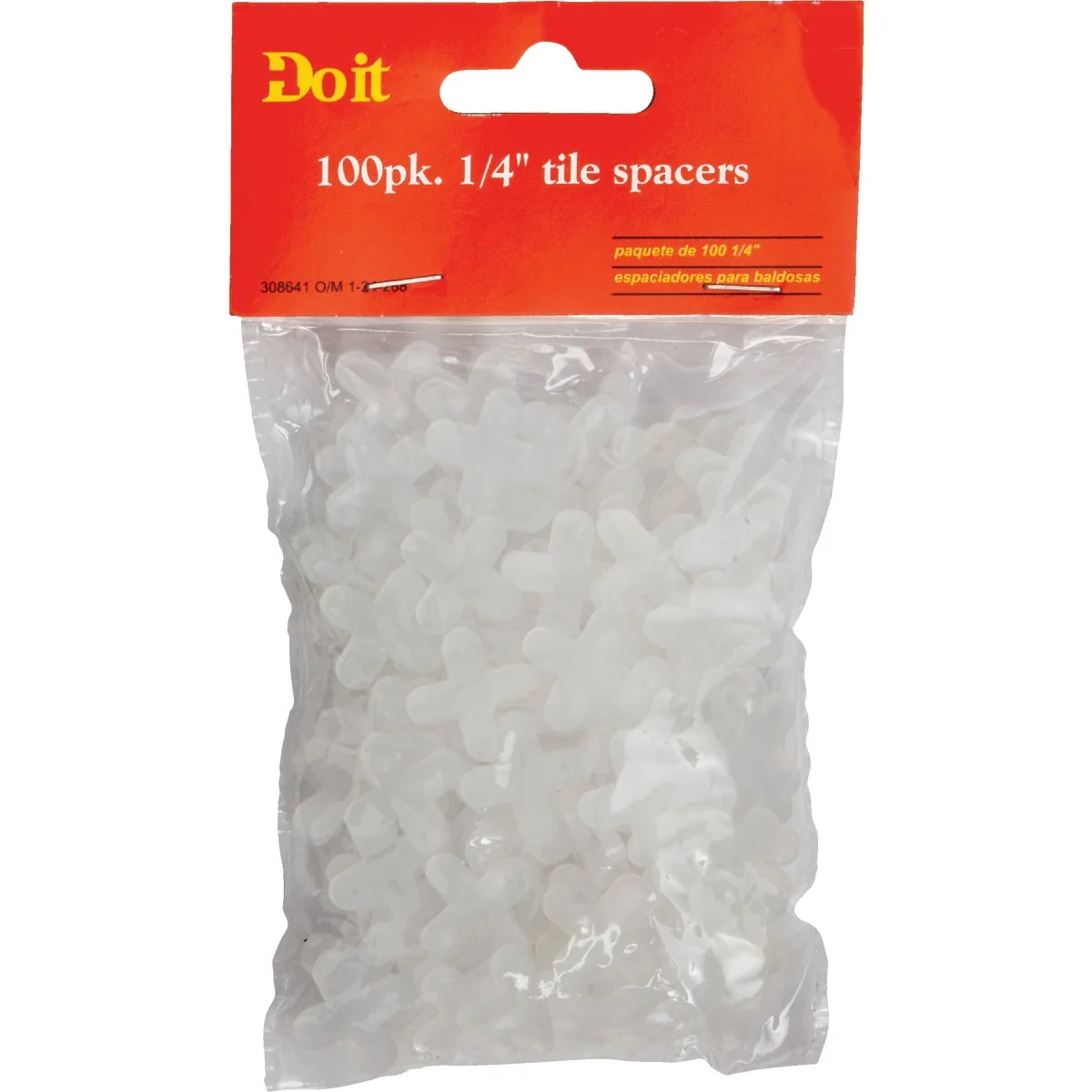 Fashionable Do it 1 4 In. White Hard Tile Spacers 100-Pack Solid