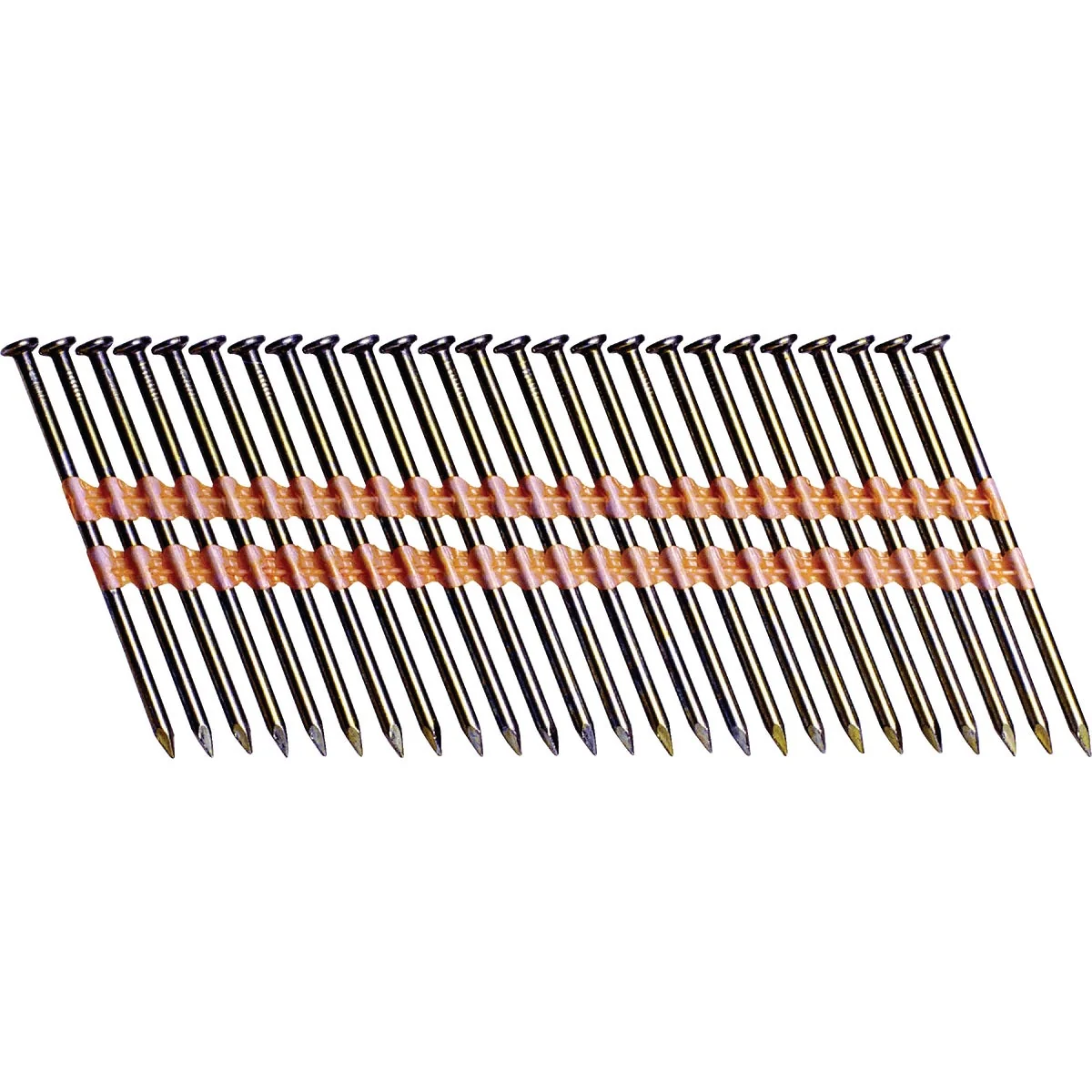 High-Grade Grip-Rite 21 Degree Plastic Strip Bright Smooth Shank Full Round Head Framing Stick Nail 2-3 8 In. x .113 In. 5000 Ct. Responsible