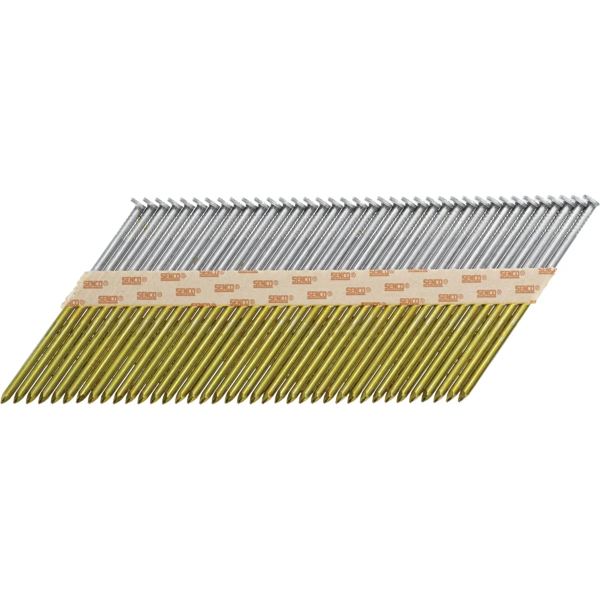 Secure Senco ProHead 34 Degree Paper Tape Hot-Dipped Galvanized Clipped Head Framing Stick Nail 3-1 4 In. x .131 In. 2500 Ct. Dependable
