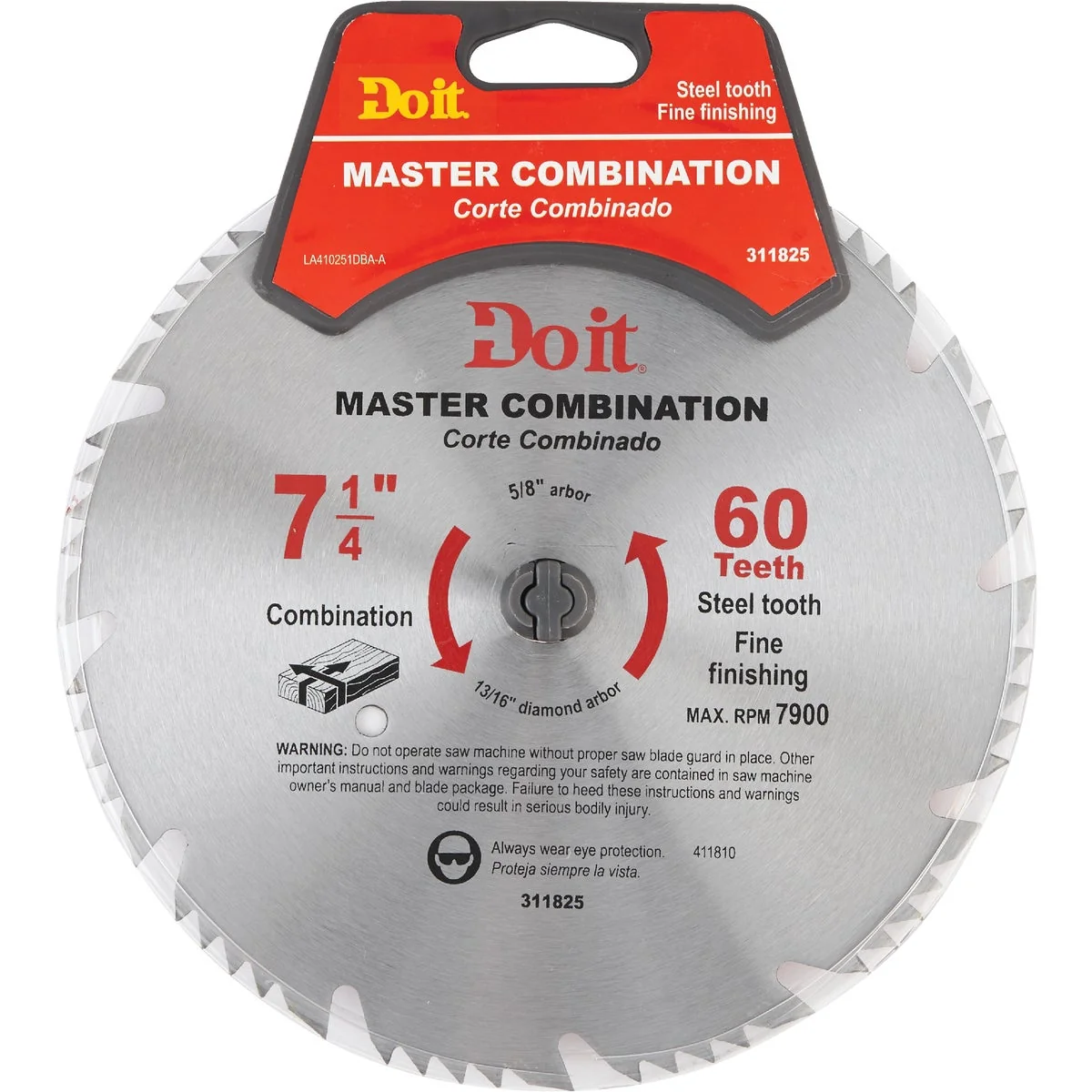 Superior Do it Master Combination 7-1 4 In. 60-Tooth Crosscut Rip Circular Saw Blade Flexible