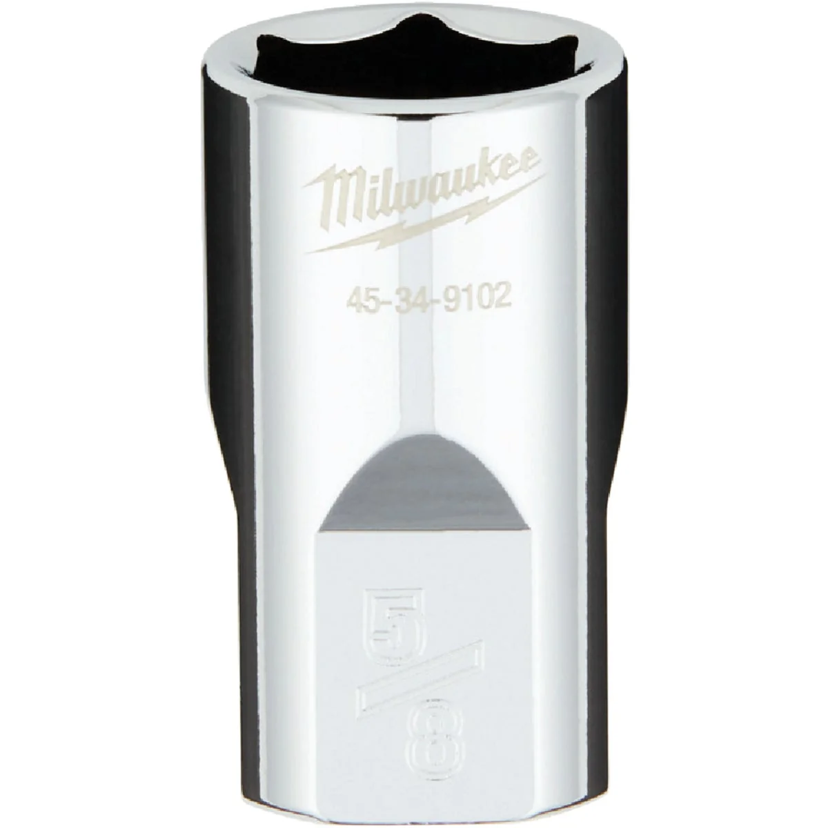 Environmentally Friendly Milwaukee 1 2 In. Drive 5 8 In. 6-Point Shallow Standard Socket with FOUR FLAT Sides Classic
