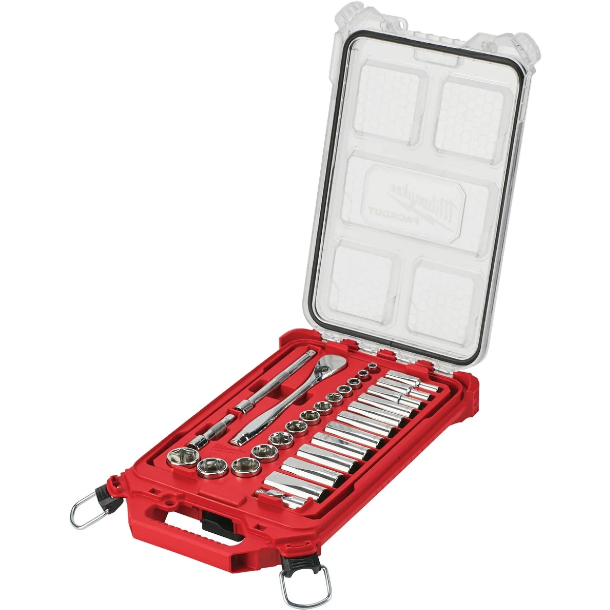 Smart Milwaukee Standard 3 8 In. Drive 6-Point Ratchet Socket Set w PACKOUT Organizer 28-Piece Specialty